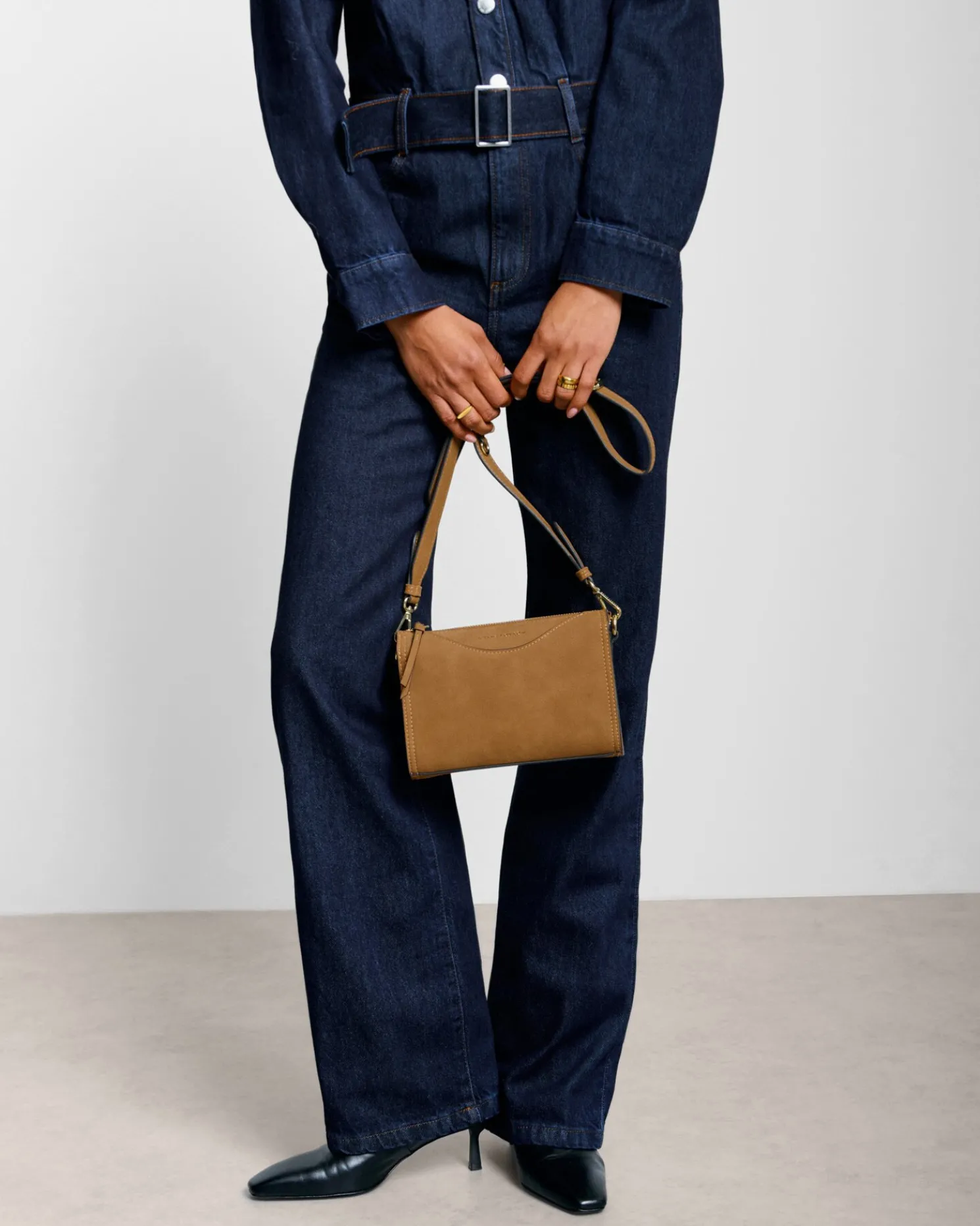 Alba Suedette Crossbody Bag