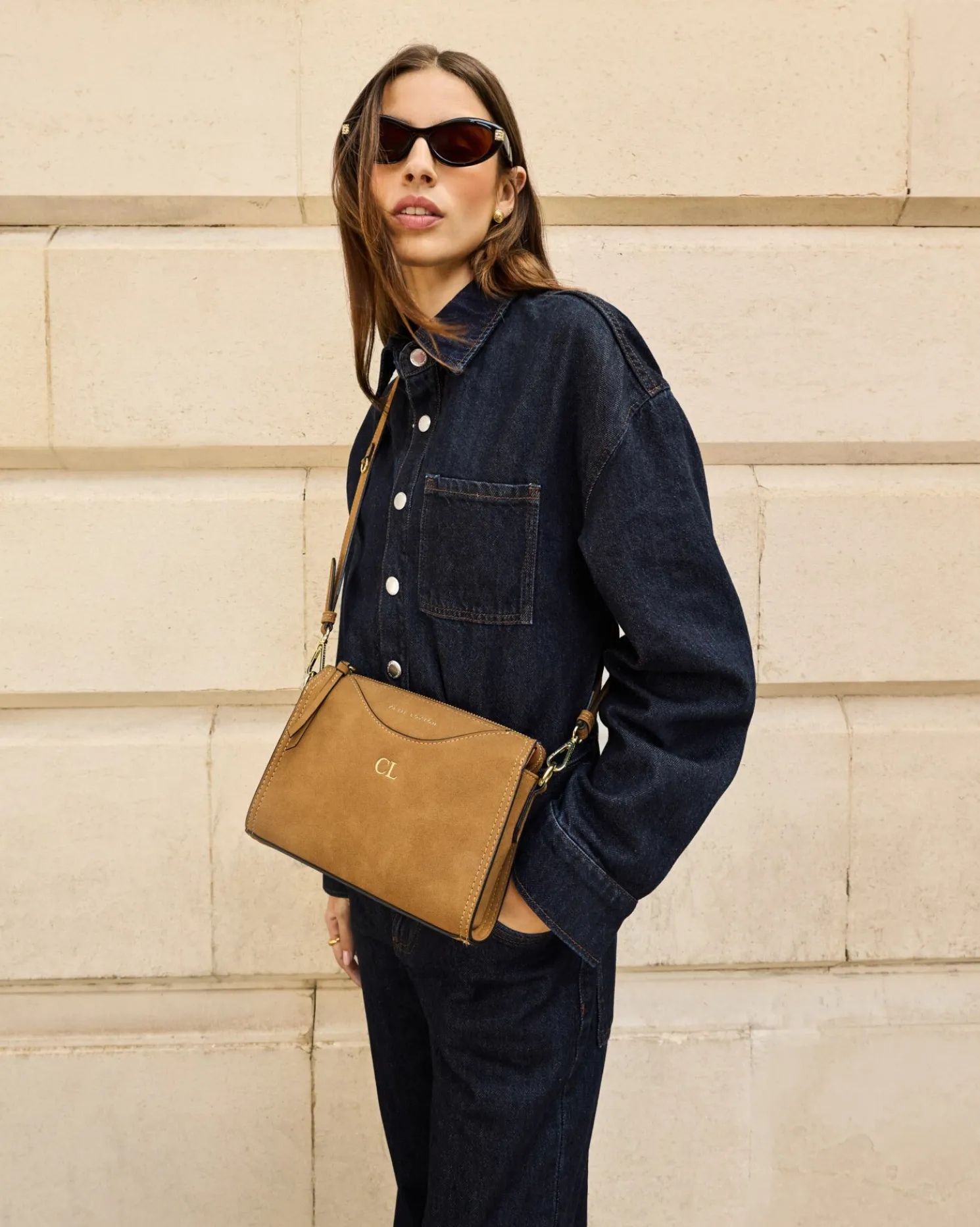 Alba Suedette Crossbody Bag