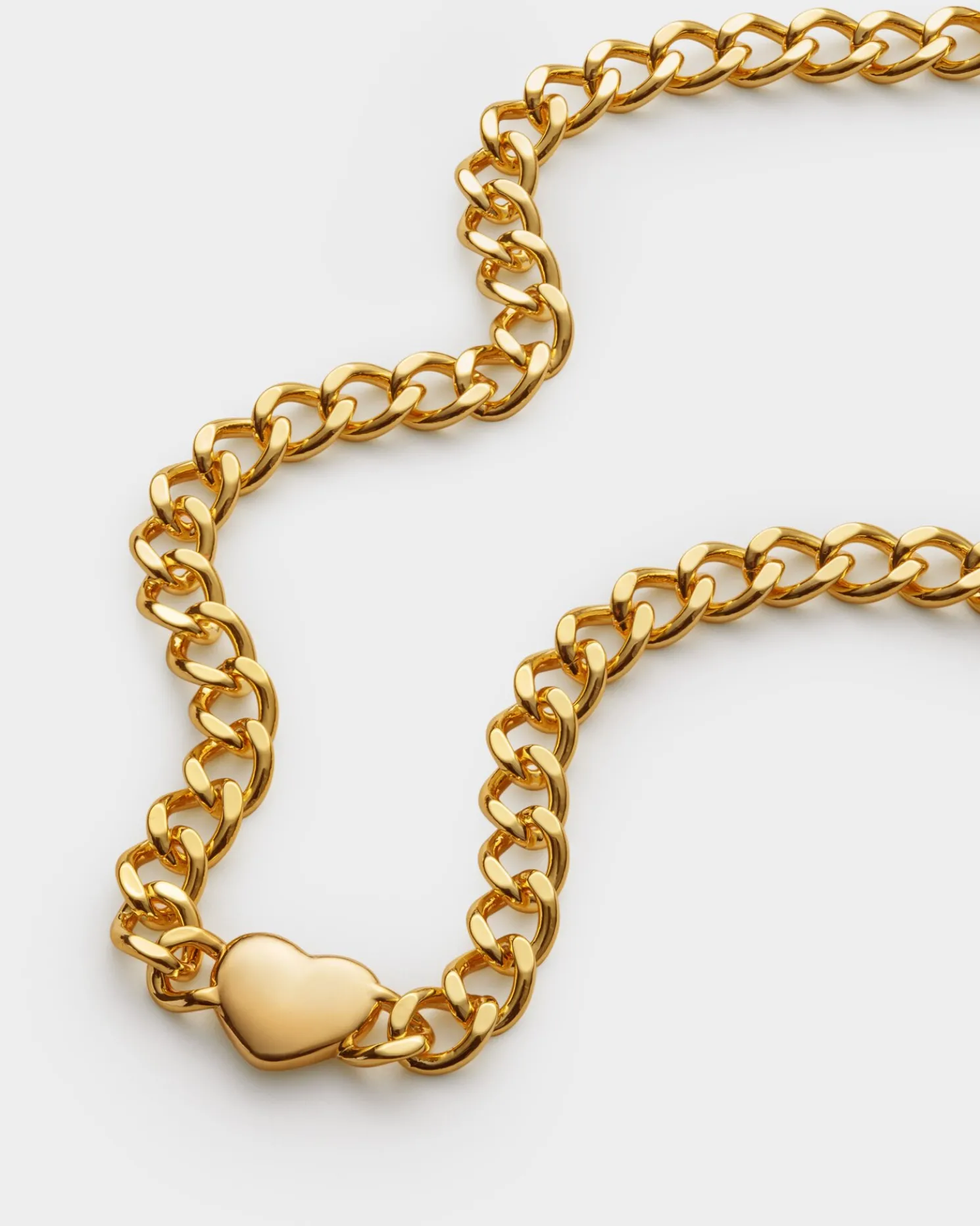 Allure Waterproof Gold Heart Chain Necklace