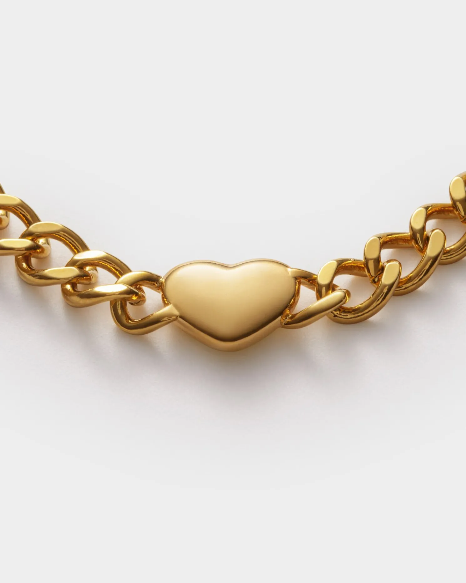 Allure Waterproof Gold Heart Chain Bracelet