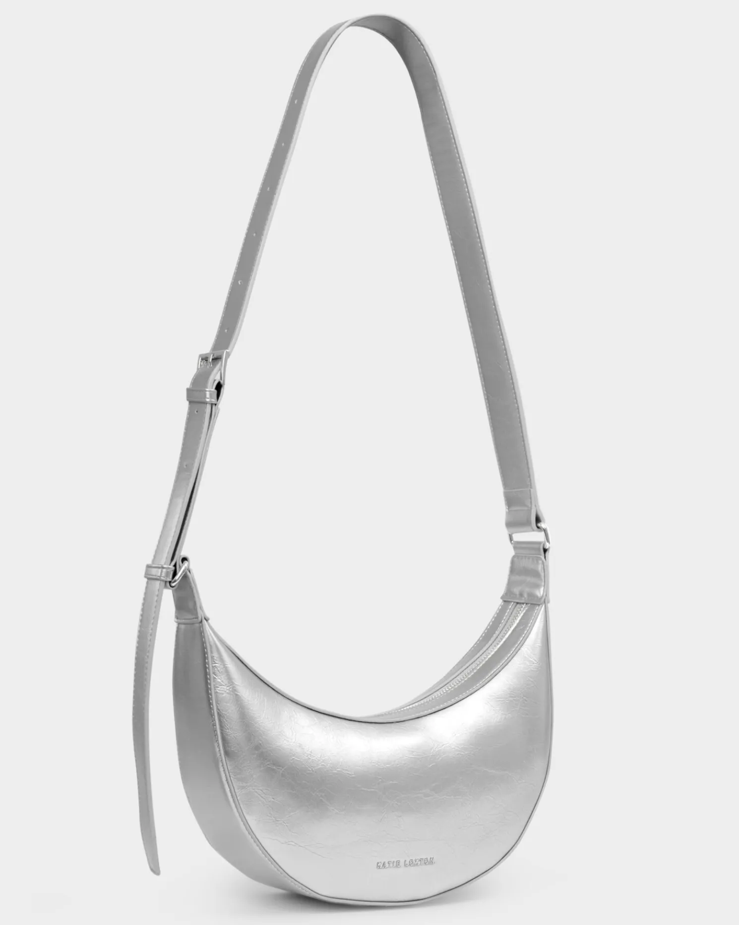 Amina Patent Crackle Sling Bag