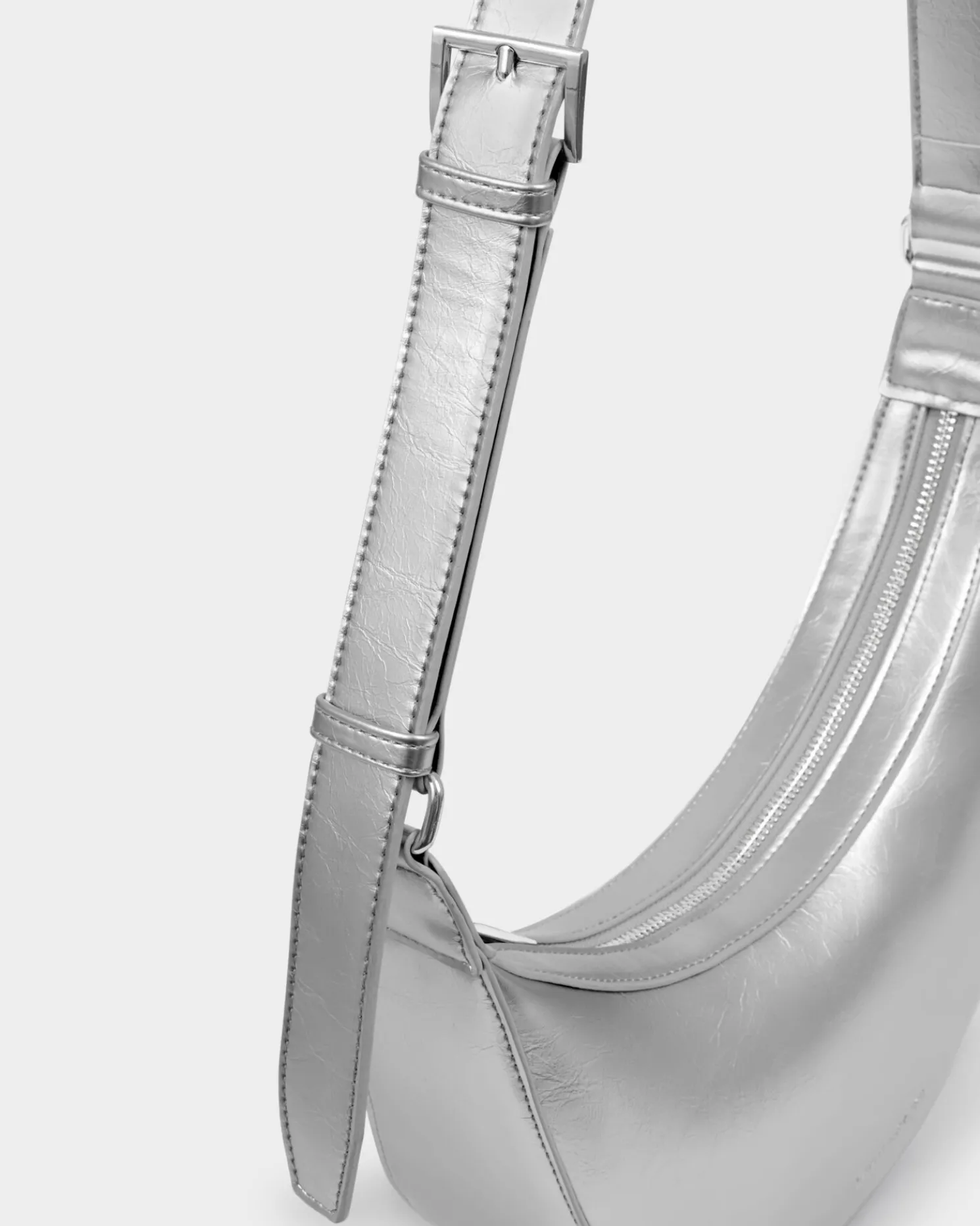 Amina Patent Crackle Sling Bag