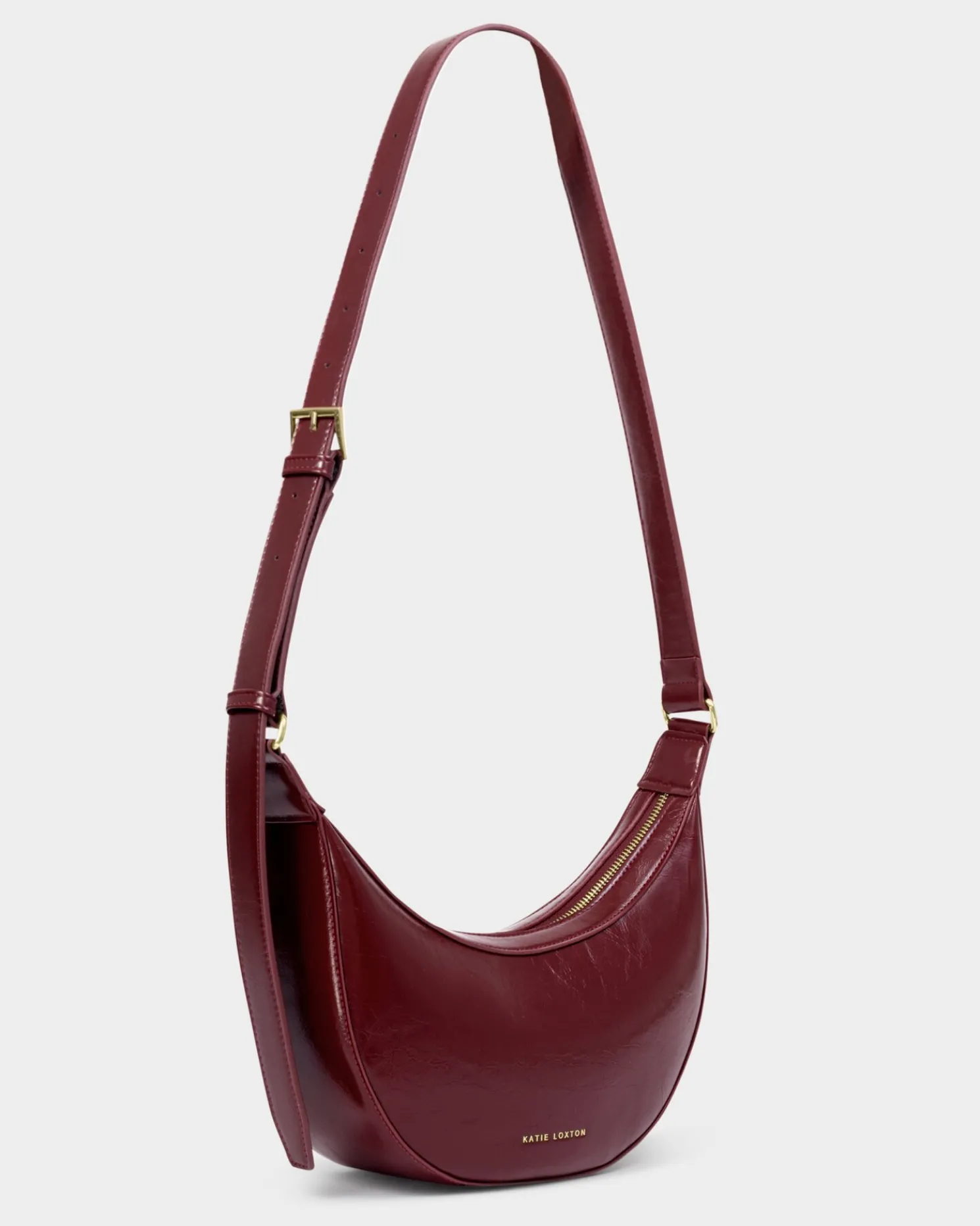 Amina Patent Crackle Sling Bag