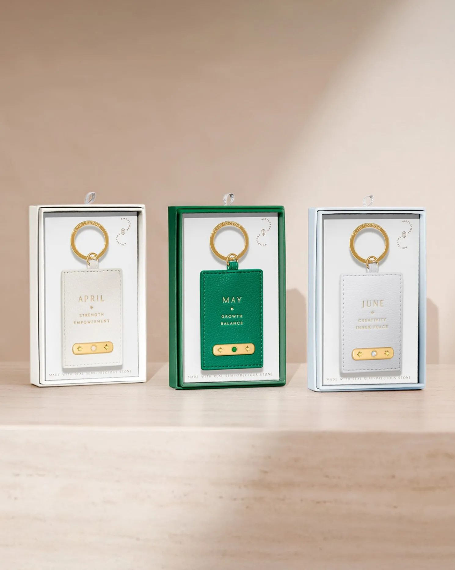 April' Birthstone Keyring