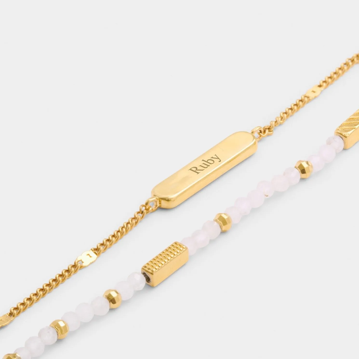 April' Waterproof Gold Birthstone Bracelet