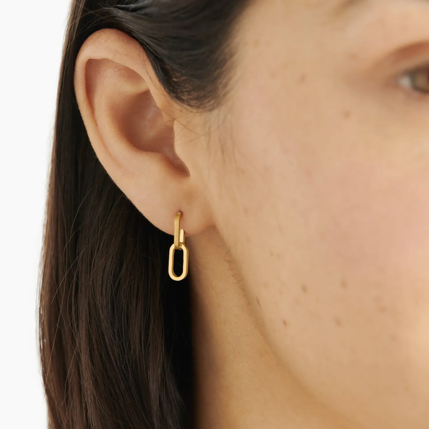Arabella Waterproof Gold Hoop Earrings