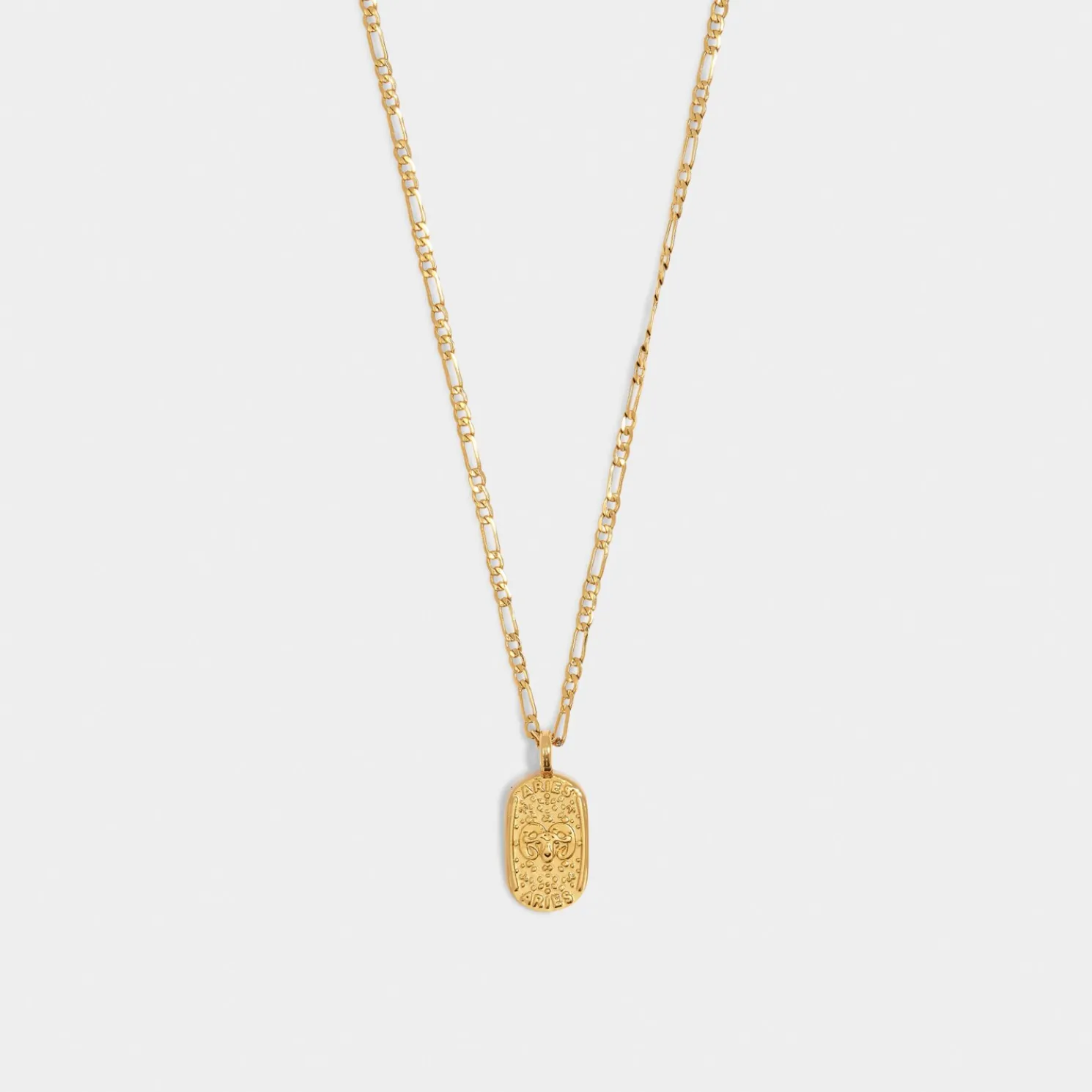 Aries' Waterproof Gold Zodiac Necklace