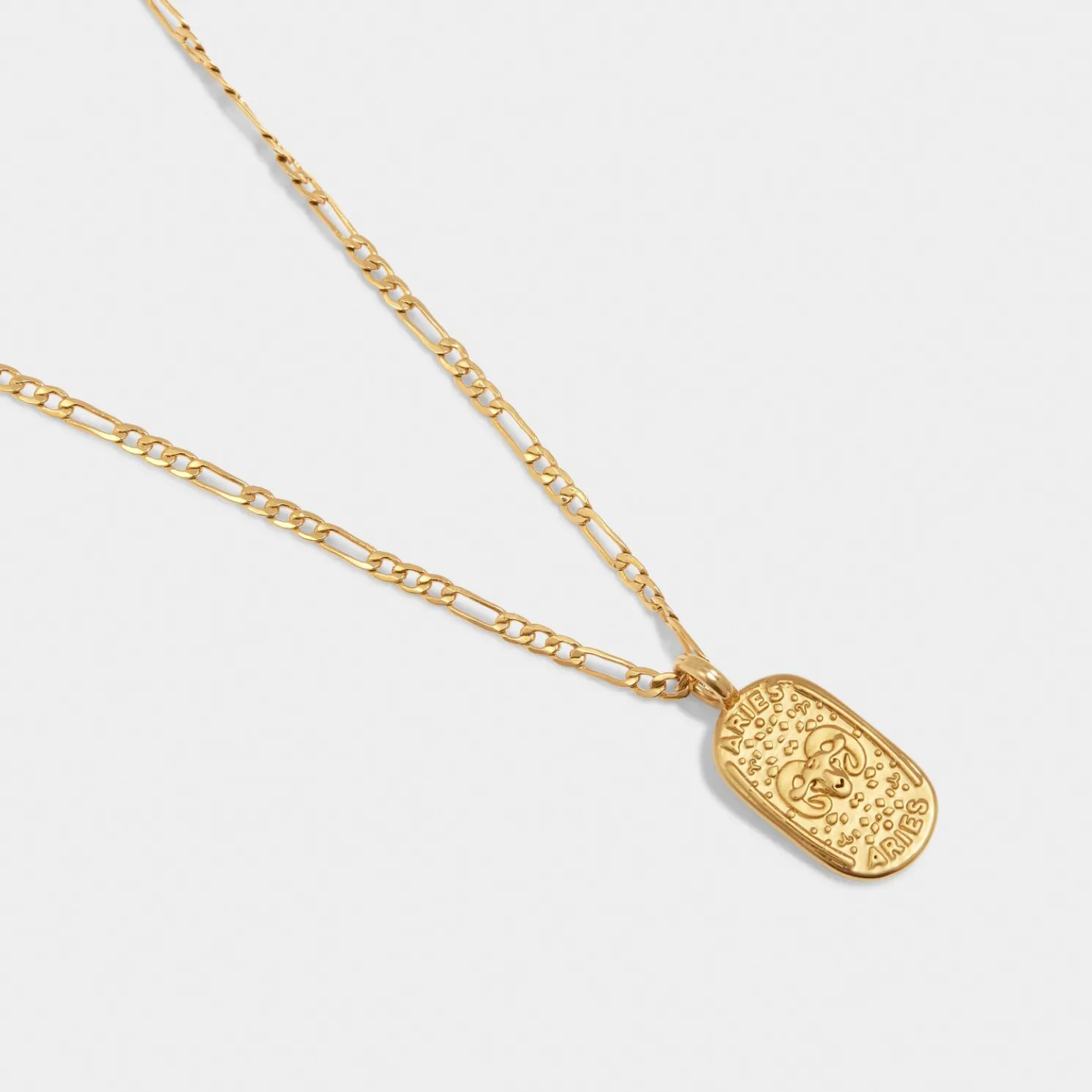 Aries' Waterproof Gold Zodiac Necklace