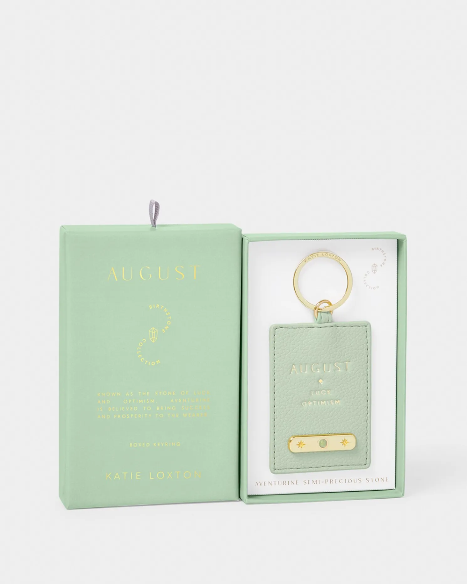 August' Birthstone Keyring