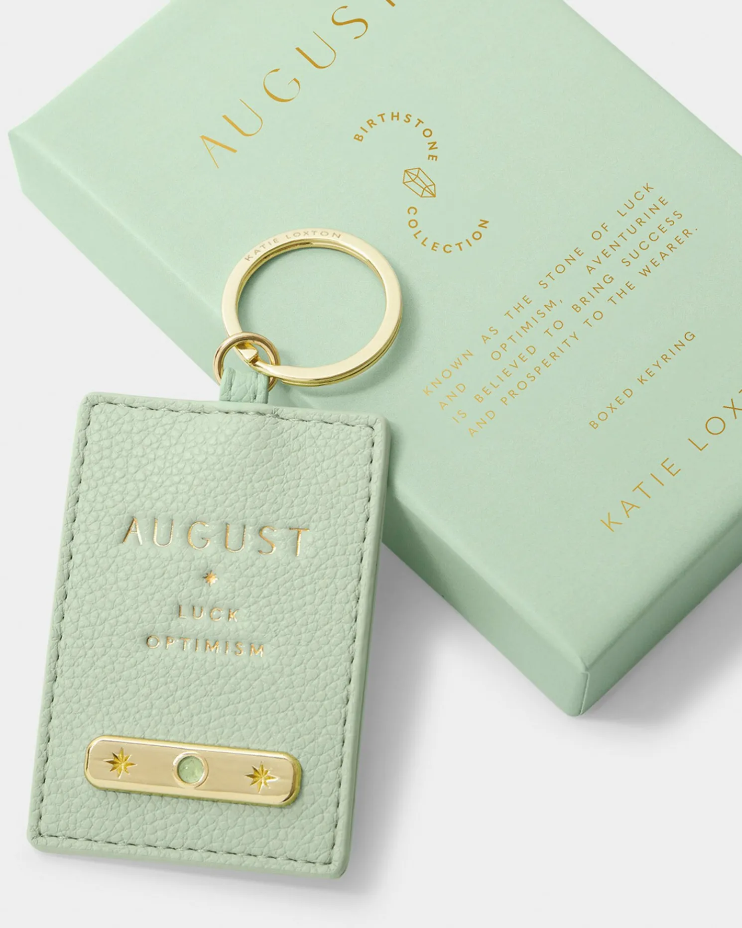 August' Birthstone Keyring