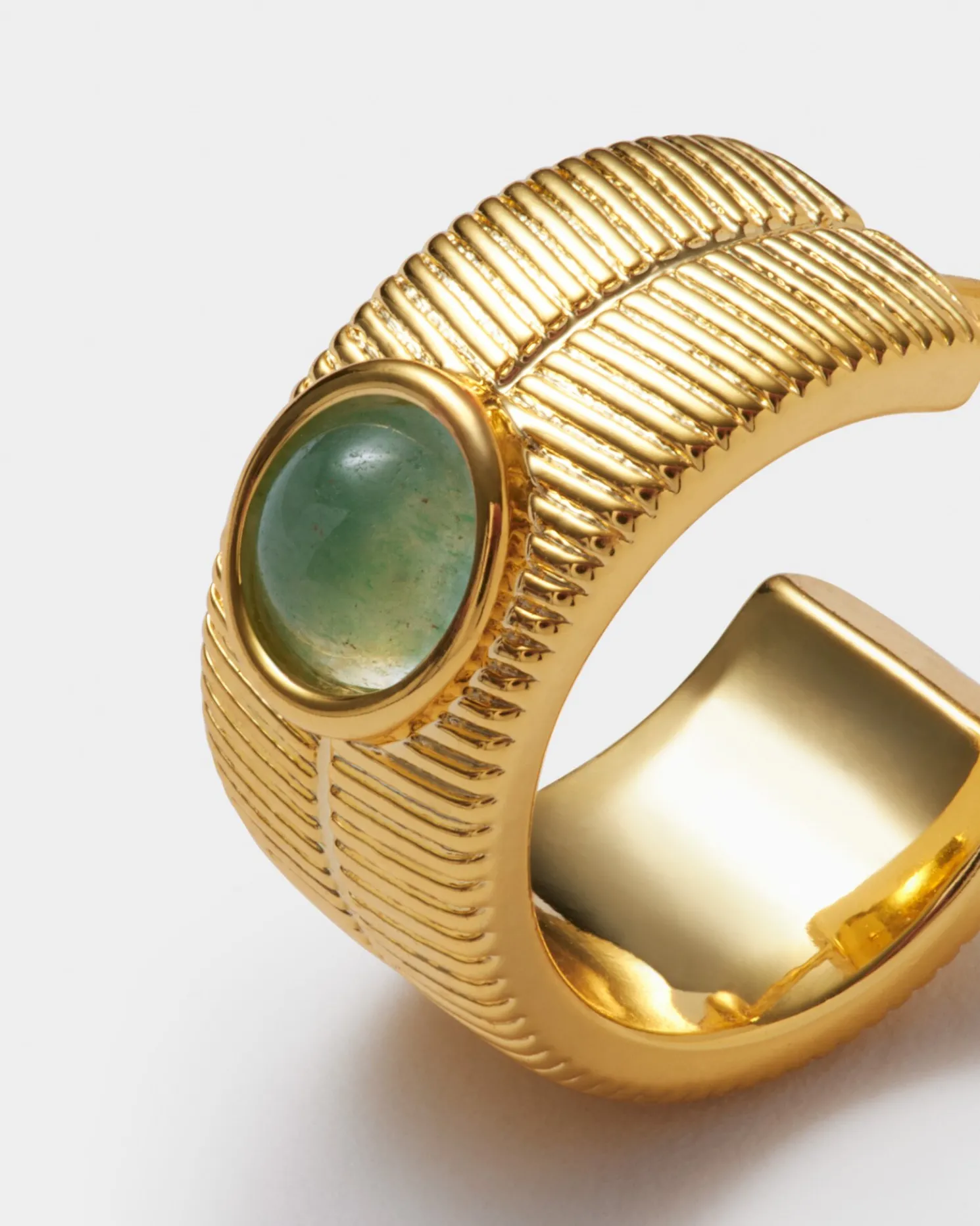 August' Waterproof Gold Birthstone Hoop Earrings