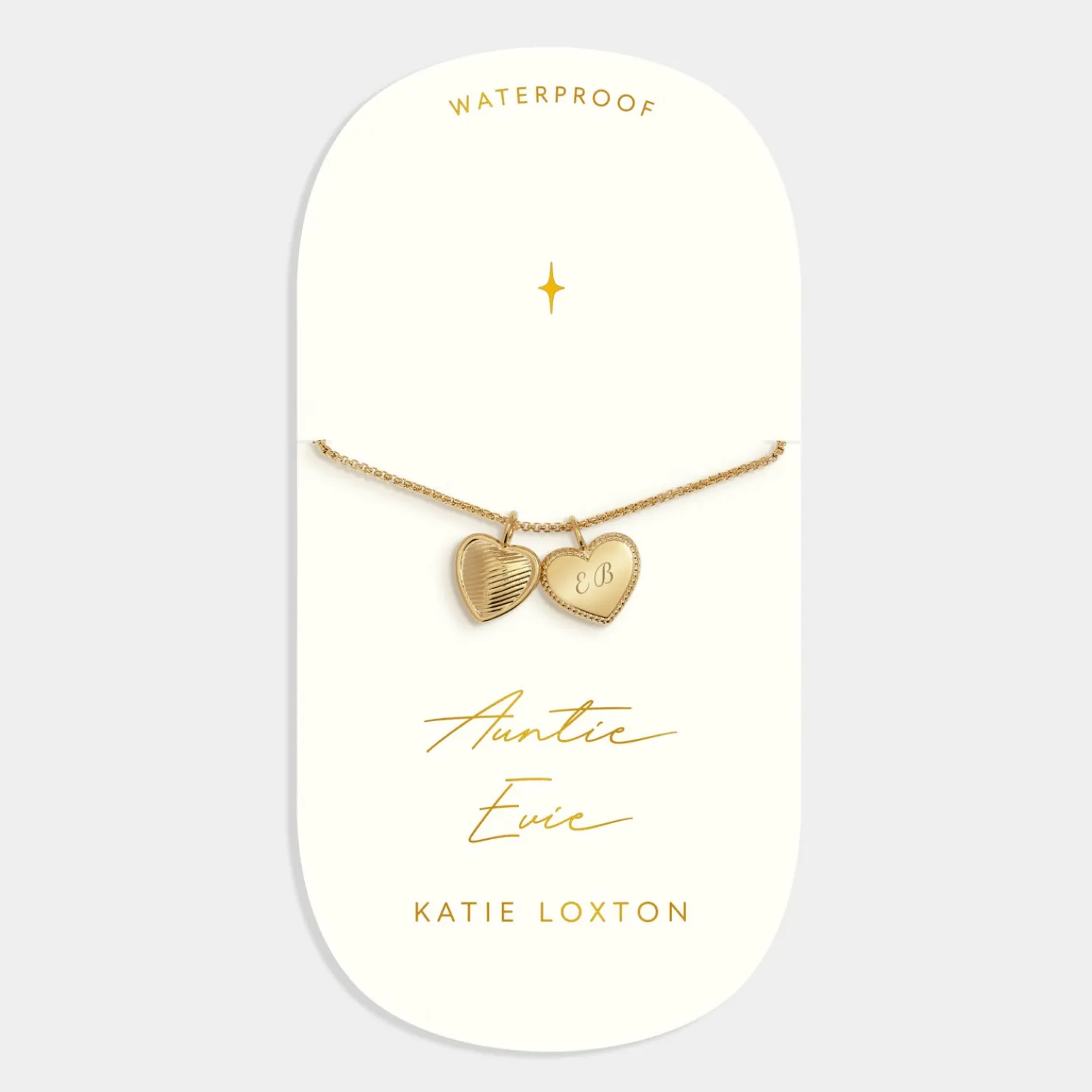 Auntie' Waterproof Gold Sentiment Bracelet