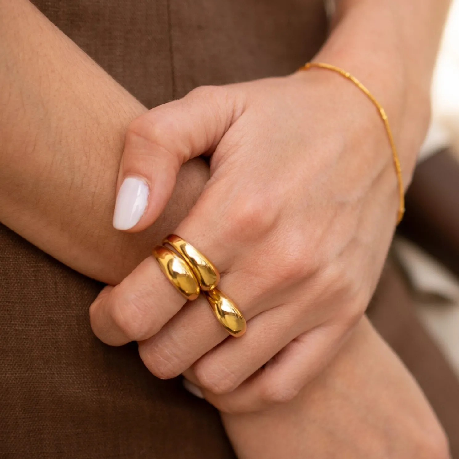 Aura Waterproof Gold Ring