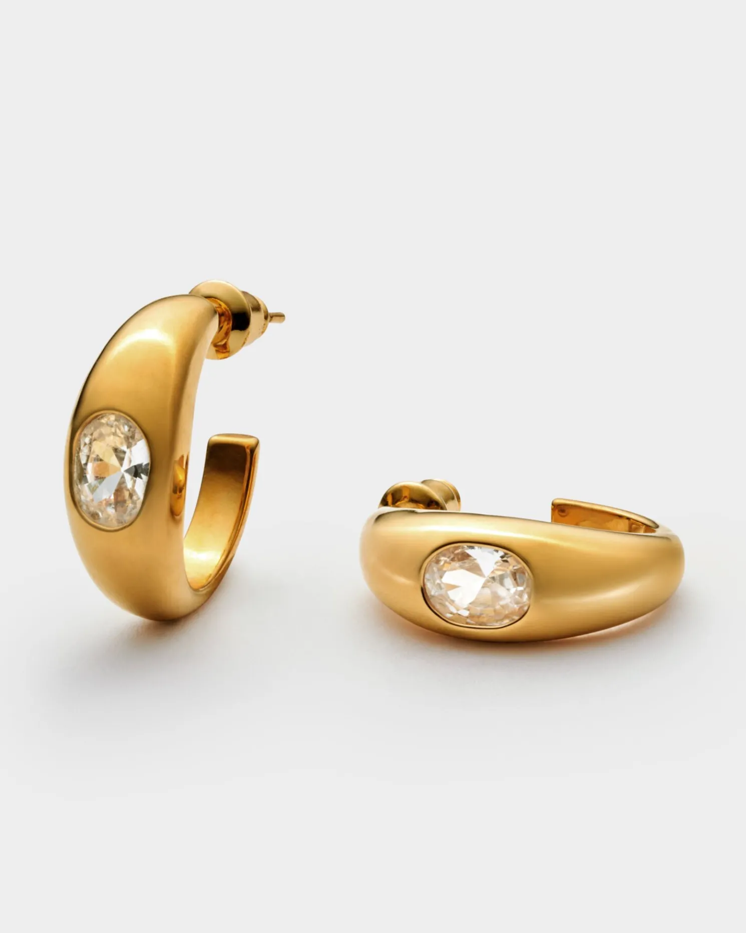 Ayla Waterproof Gold Hoop Earrings