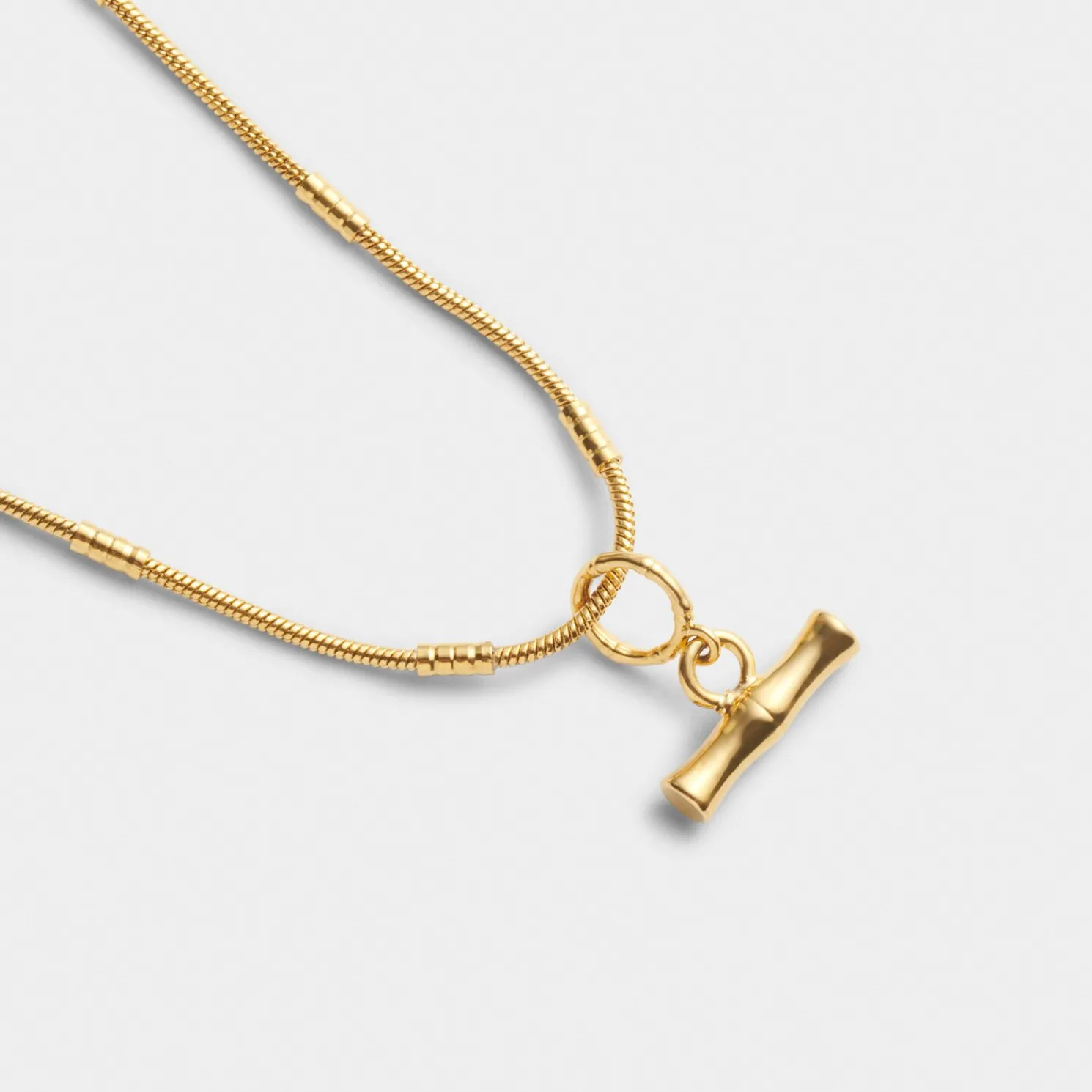 Bamboo Waterproof Gold Necklace
