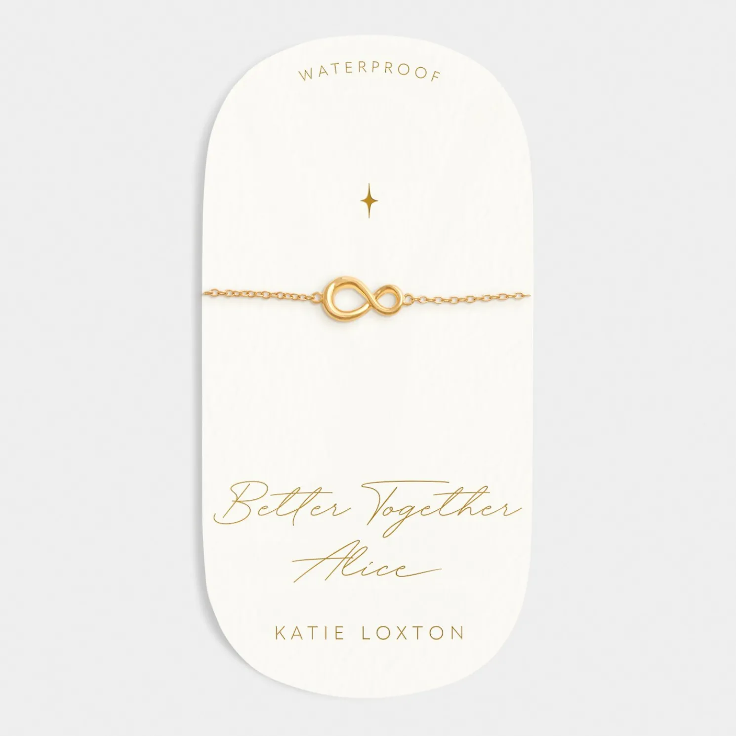 Better Together' Waterproof Gold Charm Bracelet