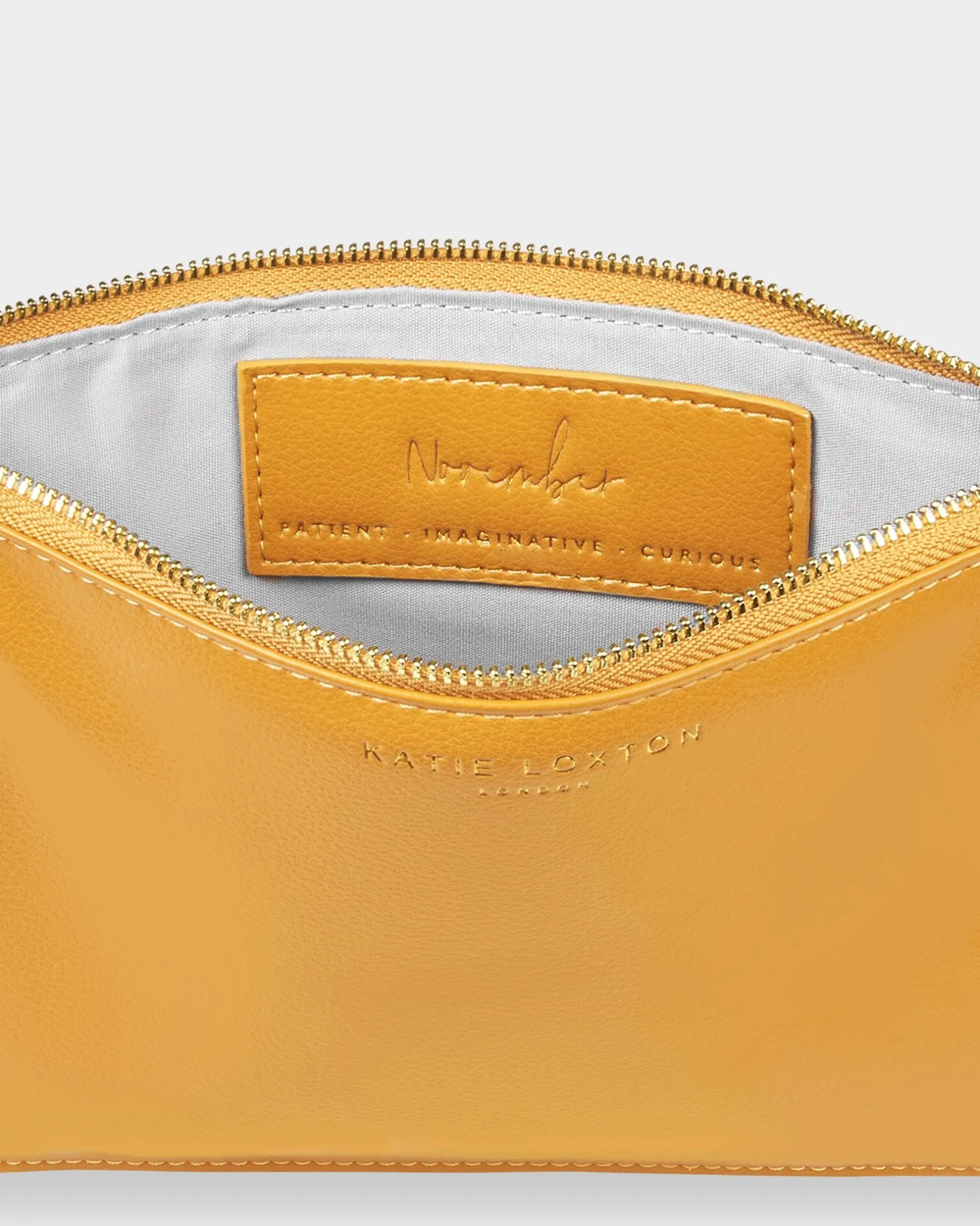 Birthstone Perfect Pouch 'November' Yellow Quartz in Ochre