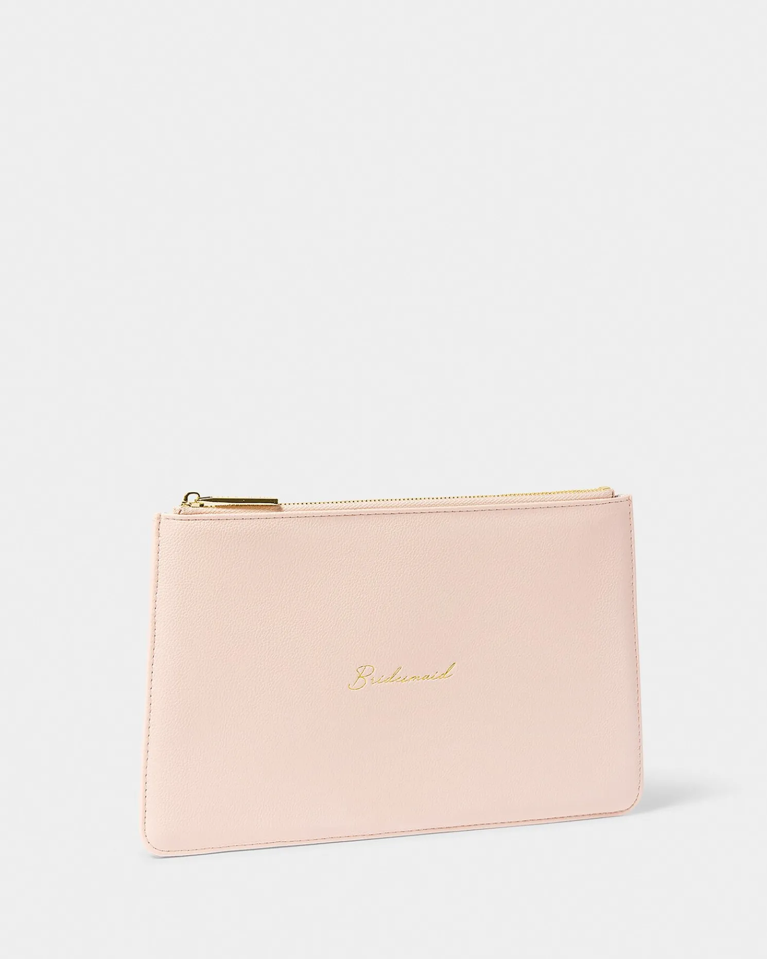 Bridal Sentiment Pouch 'Bridesmaid' in Light Pink
