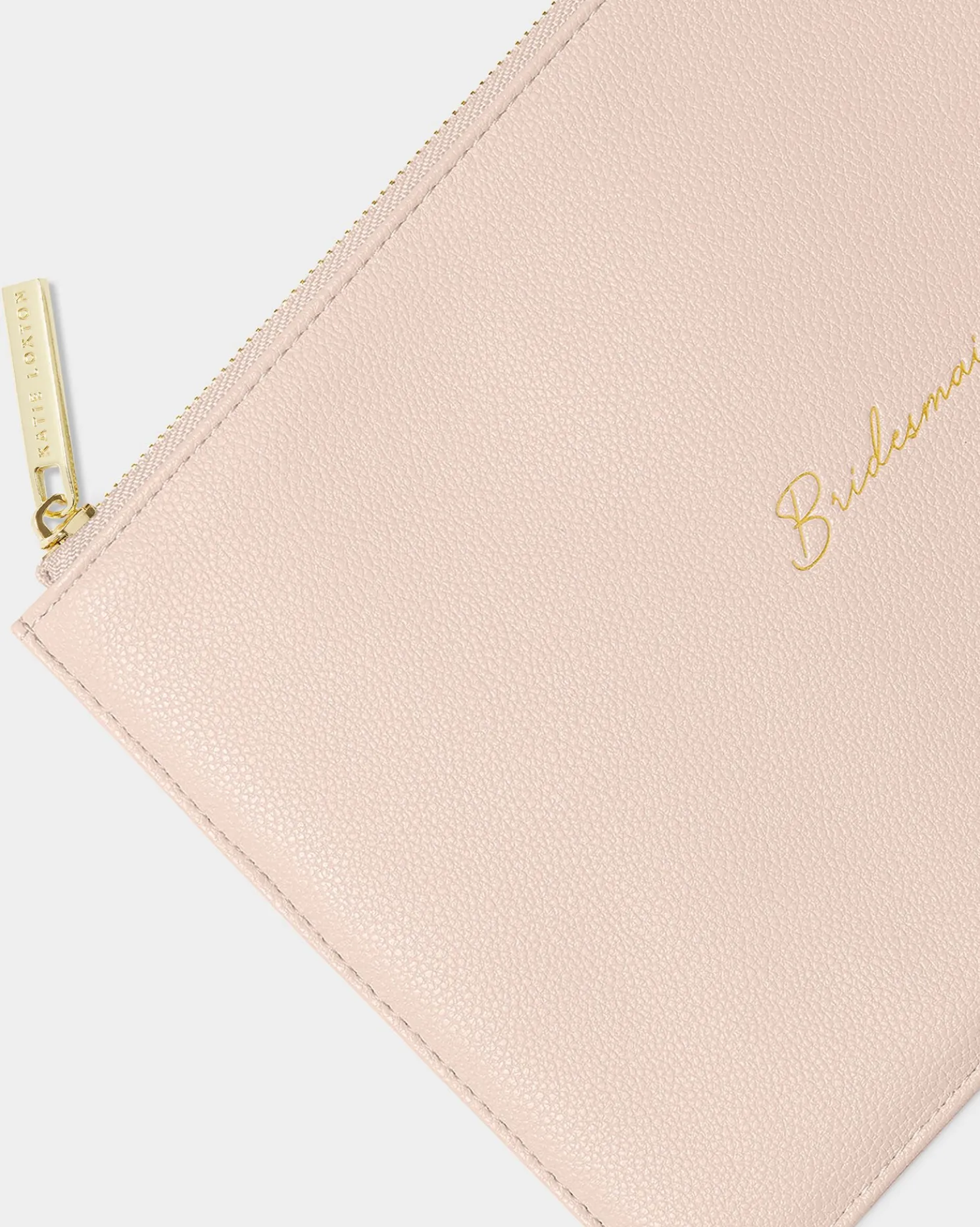 Bridal Sentiment Pouch 'Bridesmaid' in Light Pink