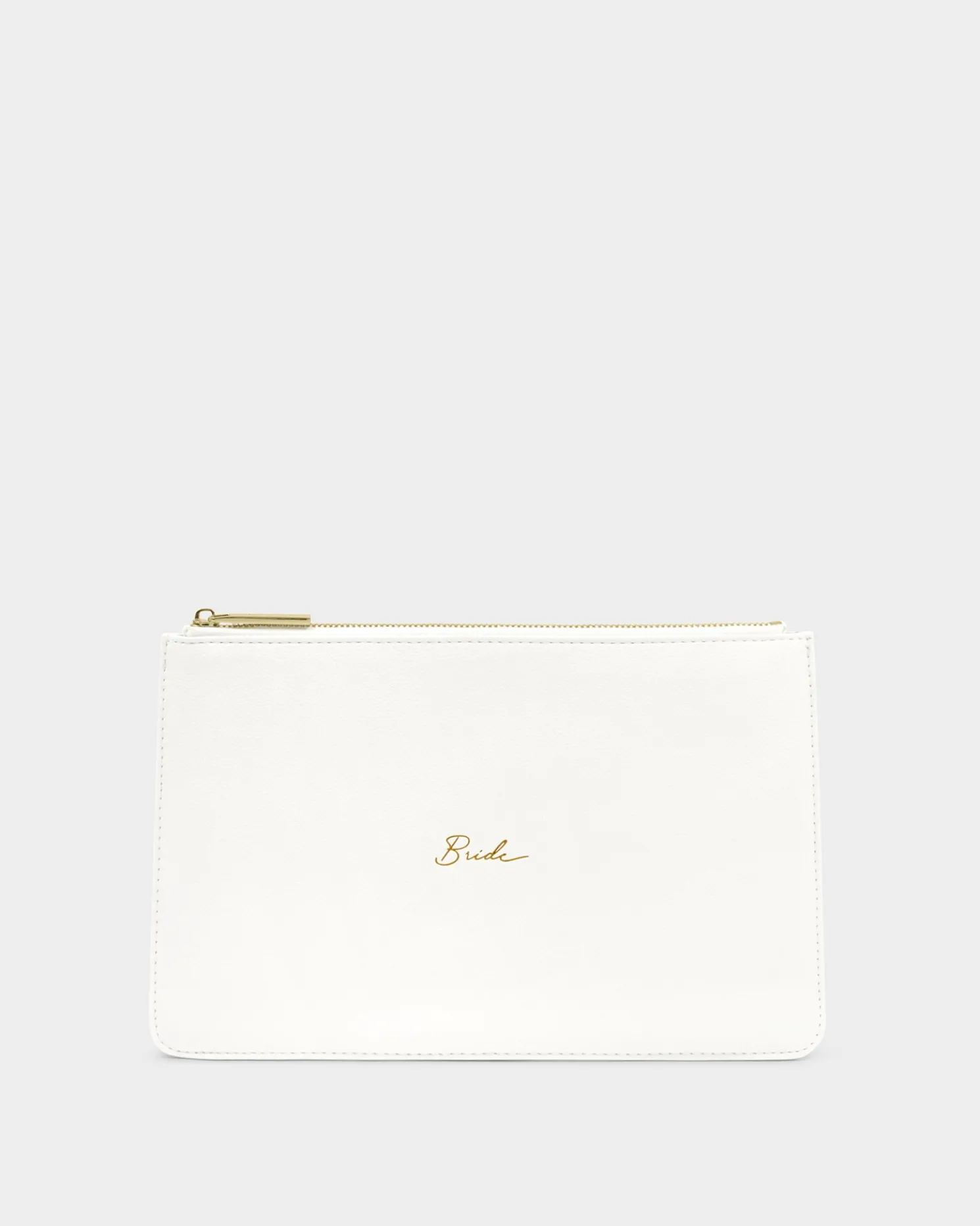 Bridal Sentiment Pouch 'Bride' in White