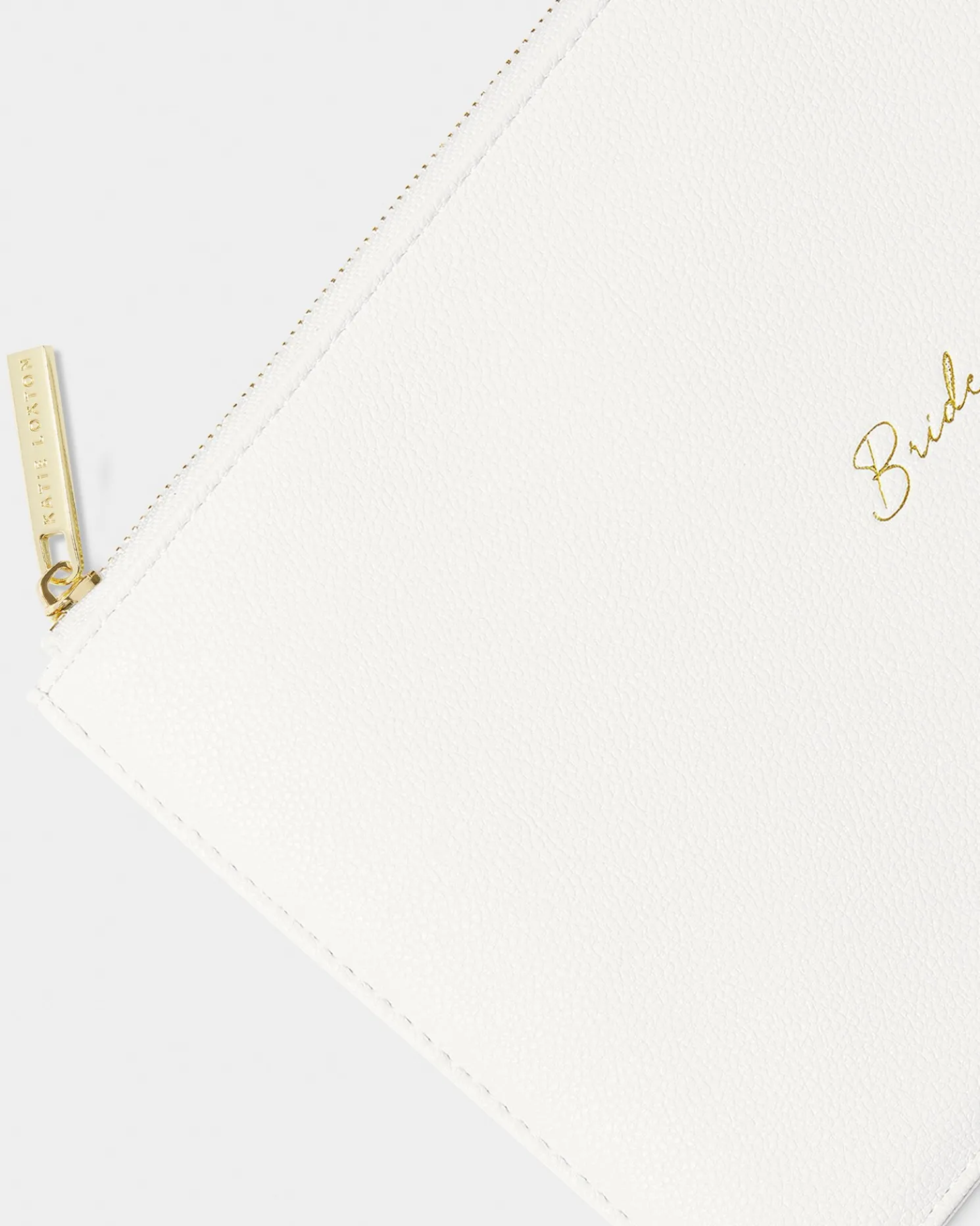 Bridal Sentiment Pouch 'Bride' in White