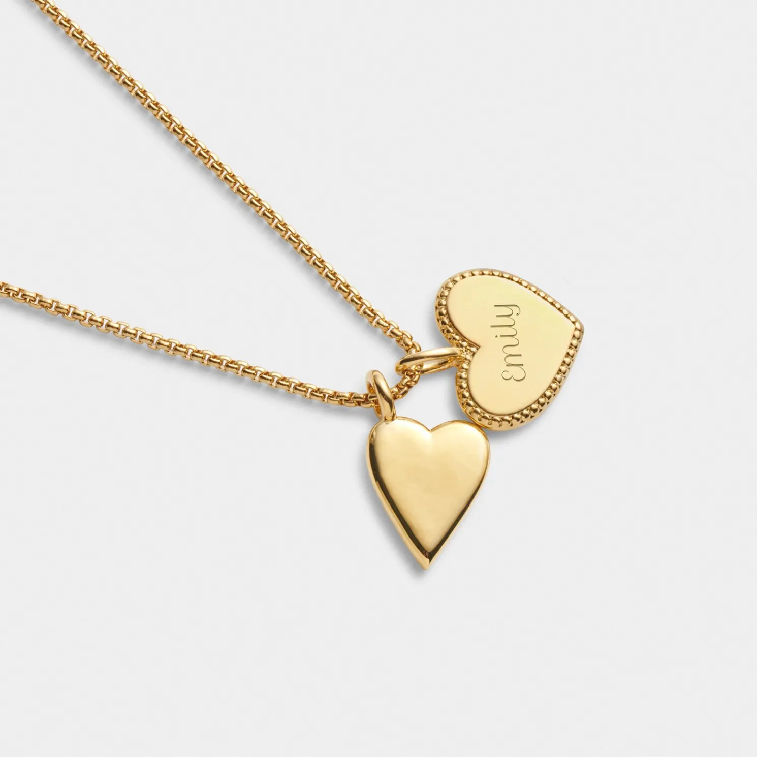 Bridesmaid' Waterproof Gold Bridal Charm Necklace
