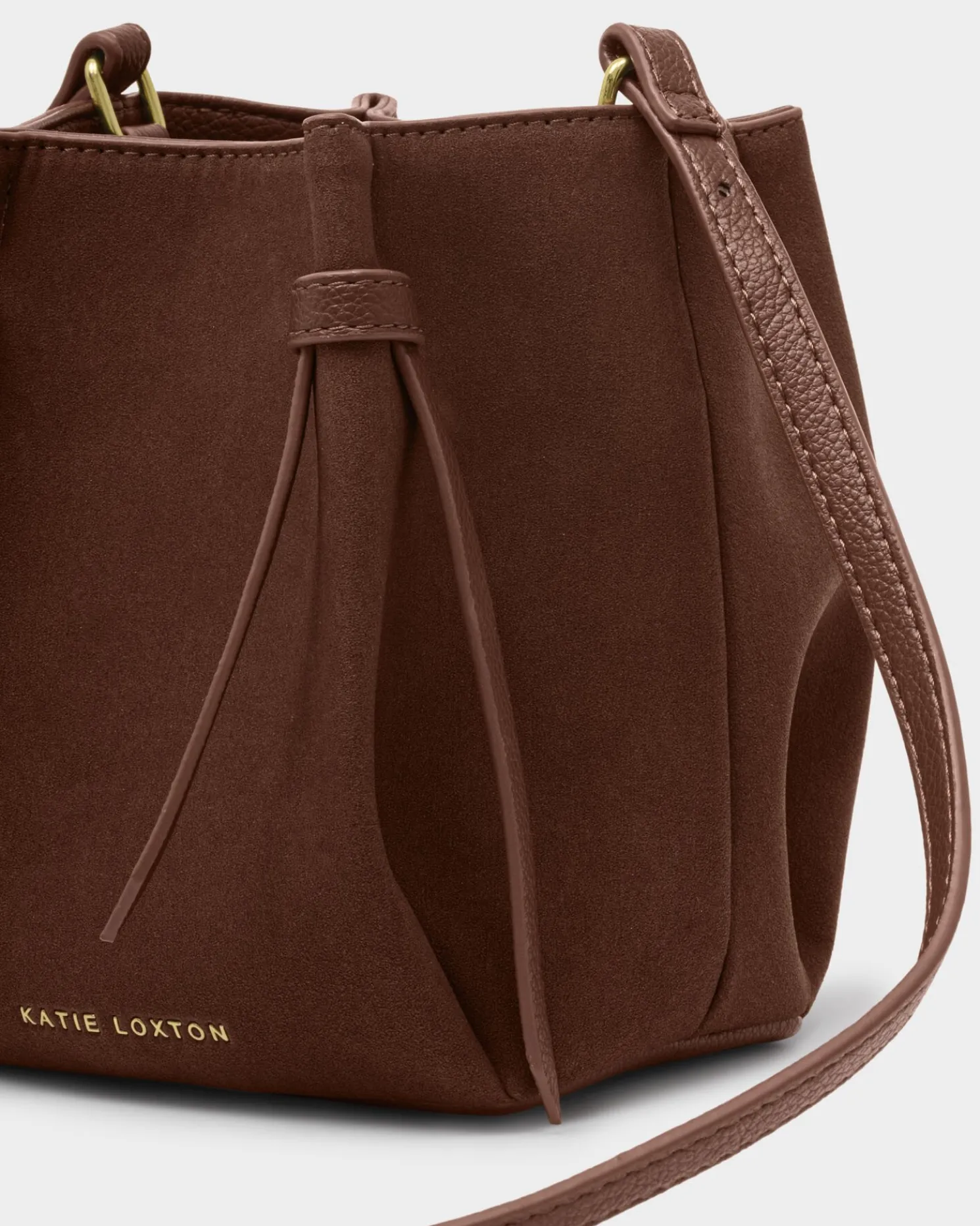 Celina Mini Suedette Bucket Bag