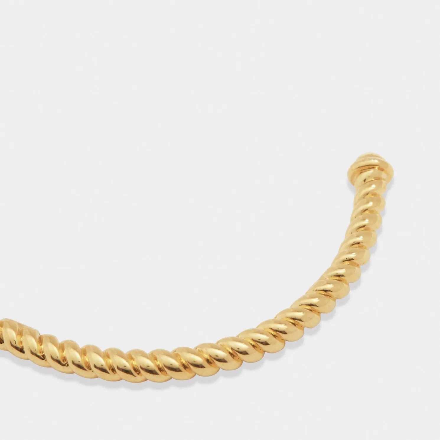 Celine Waterproof Gold Rope Bangle