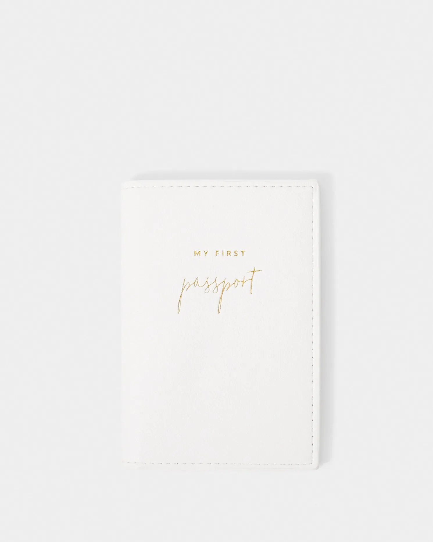 Children's My First Passport Holder in White