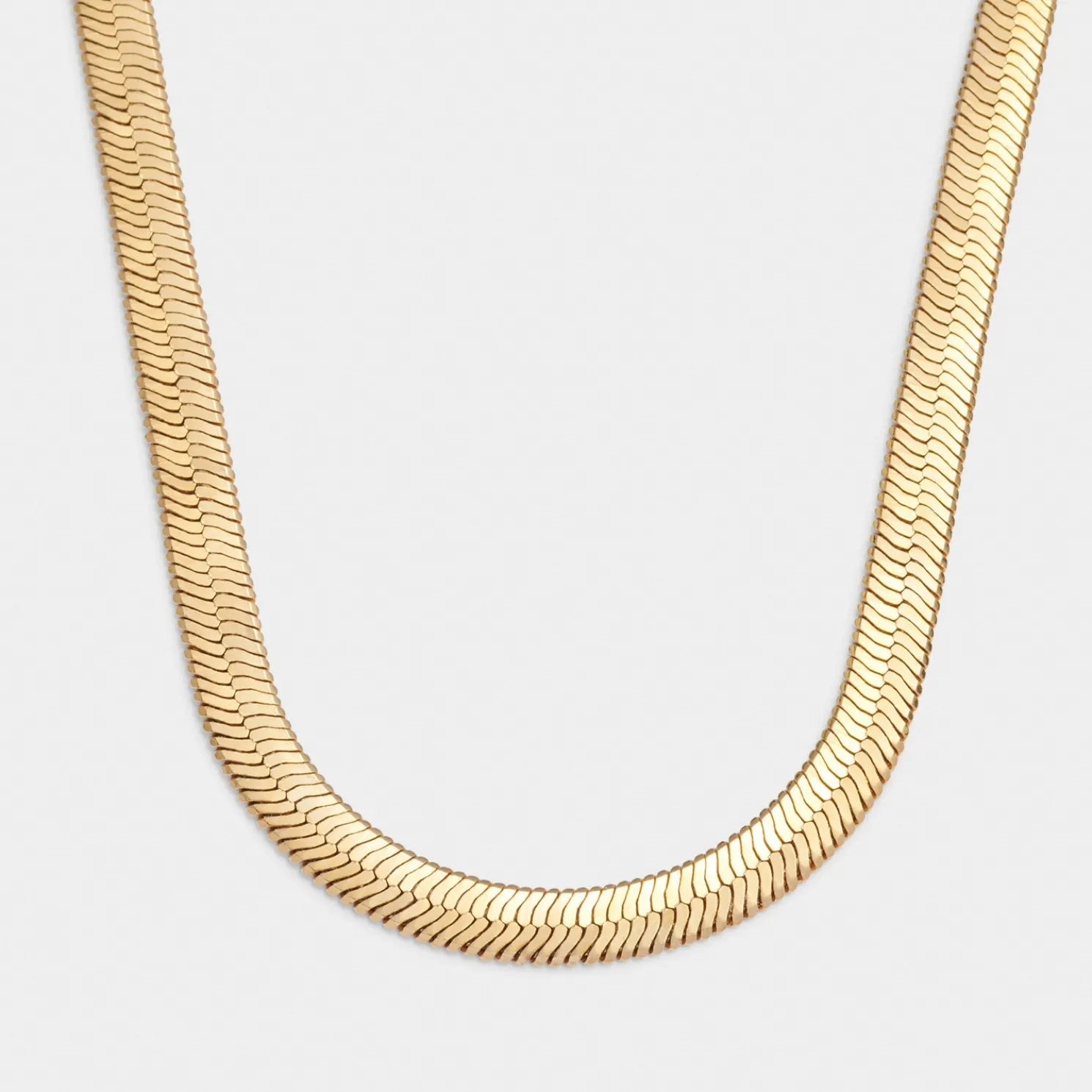Ciana Waterproof Gold Large Snake Chain Necklace