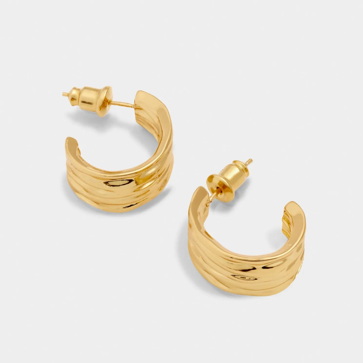 Cleyo Waterproof Gold Hoop Earrings