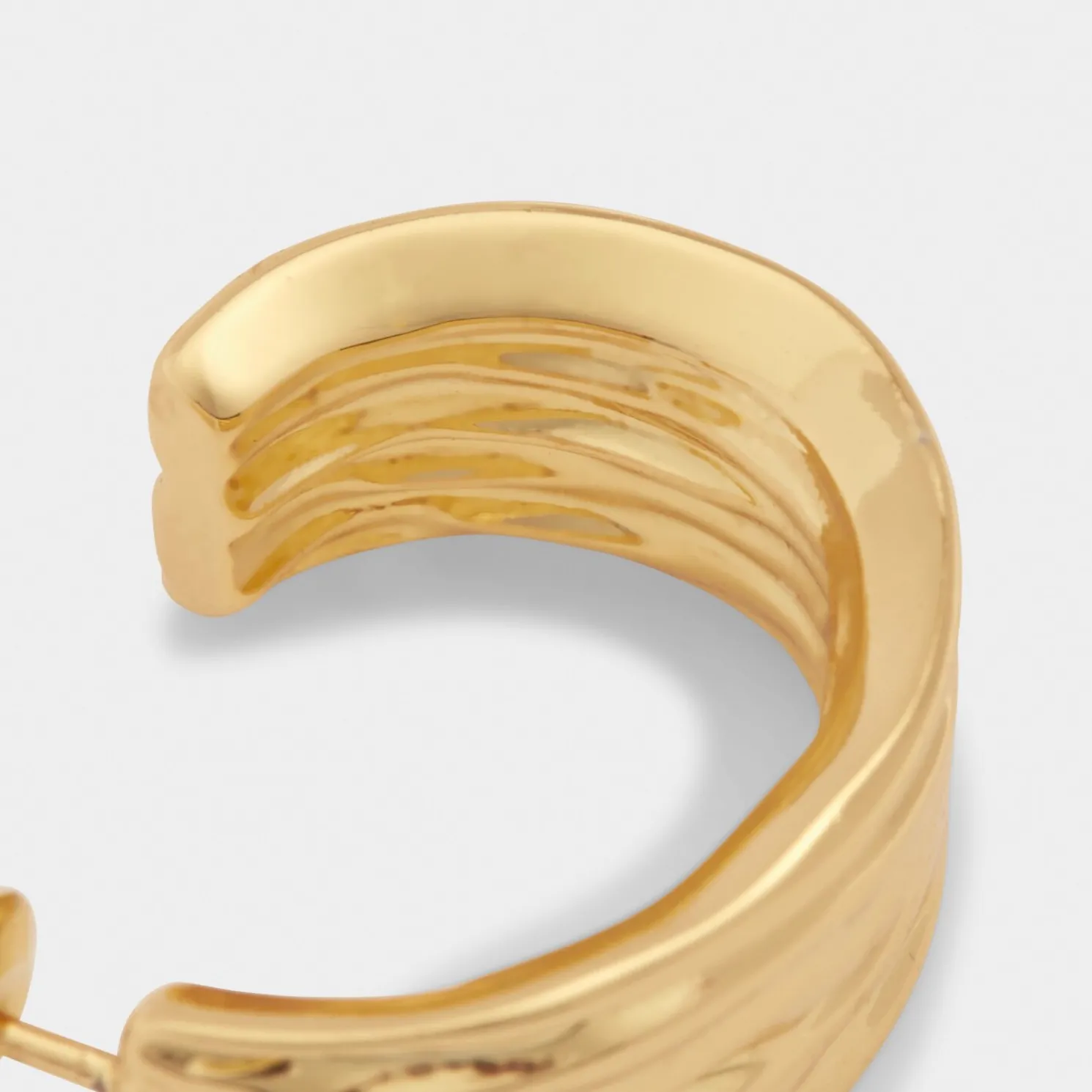 Cleyo Waterproof Gold Hoop Earrings
