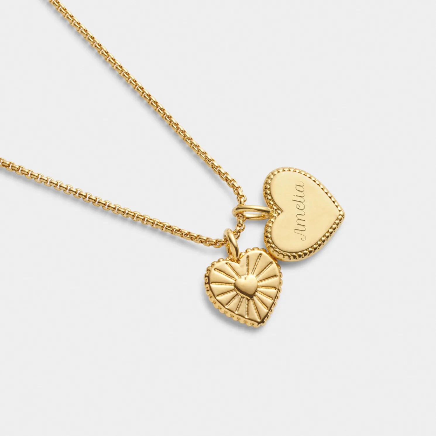 Daughter' Waterproof Gold Charm Necklace