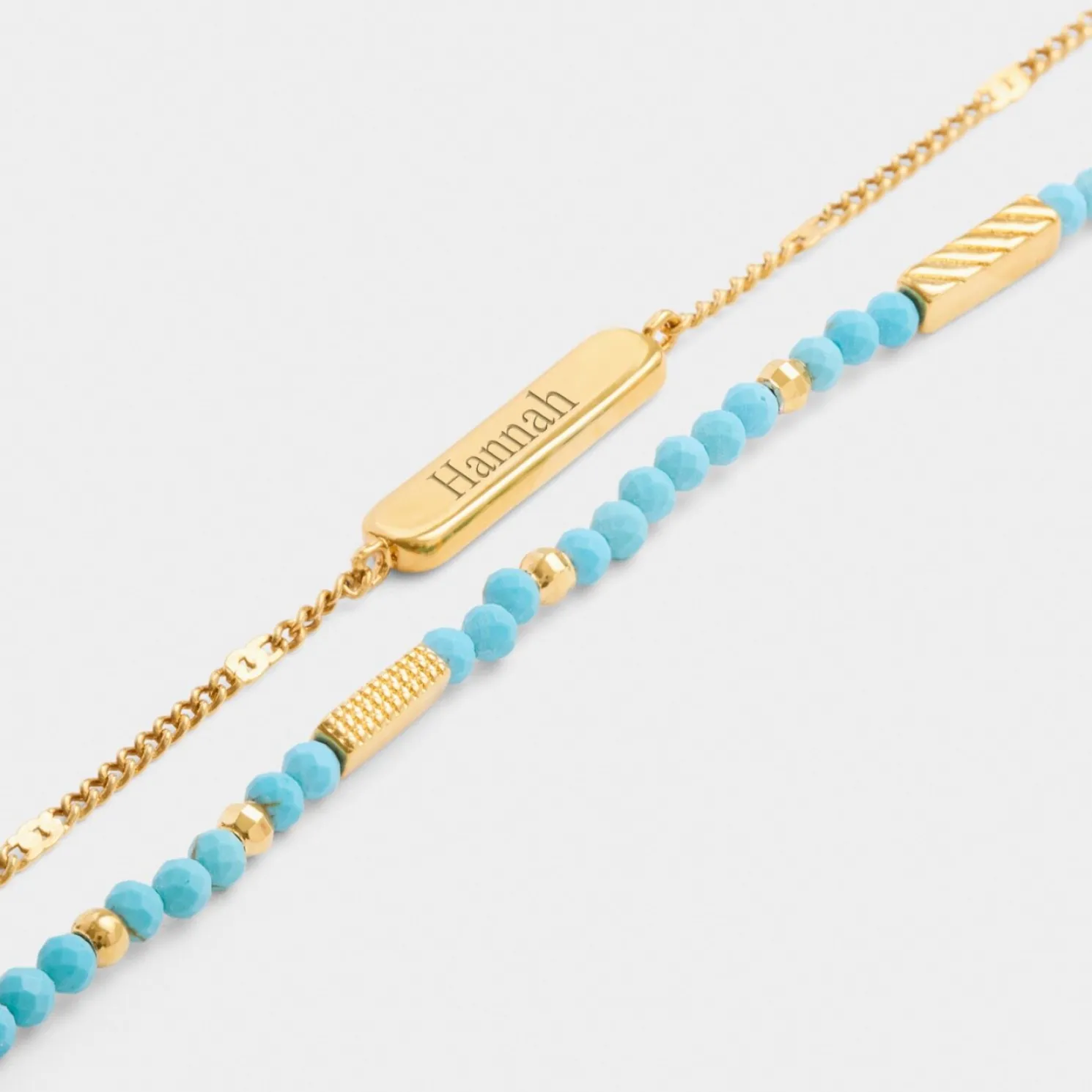 December' Waterproof Gold Birthstone Bracelet