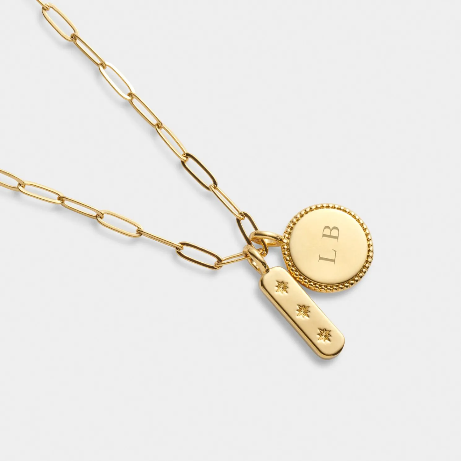 Dreamer' Waterproof Gold Charm Necklace