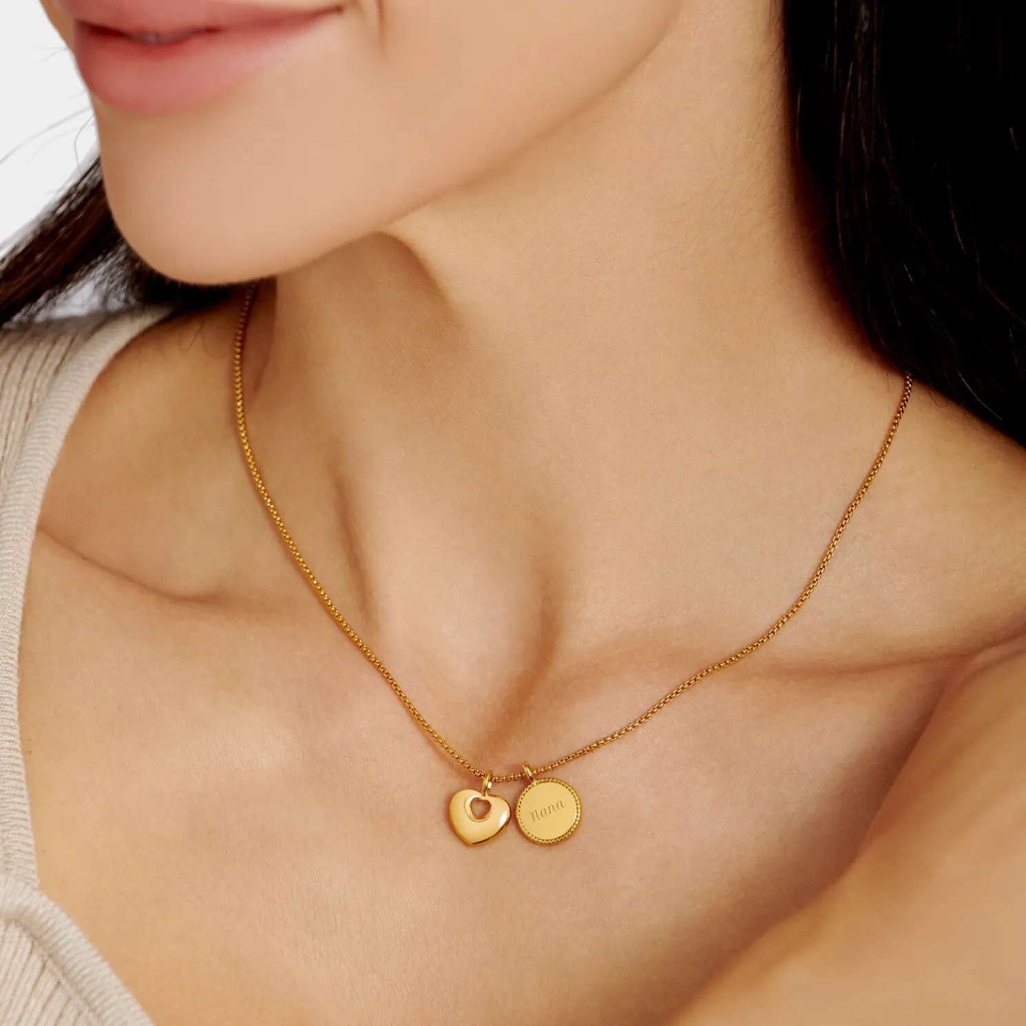 Family Forever' Waterproof Gold Charm Necklace