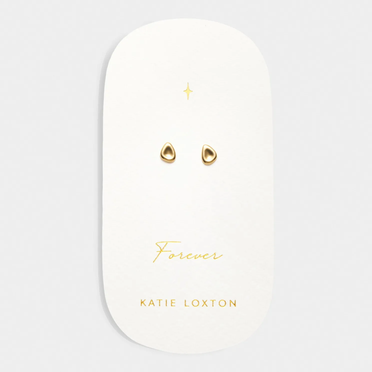 Forever' Waterproof Gold Pebble Earrings