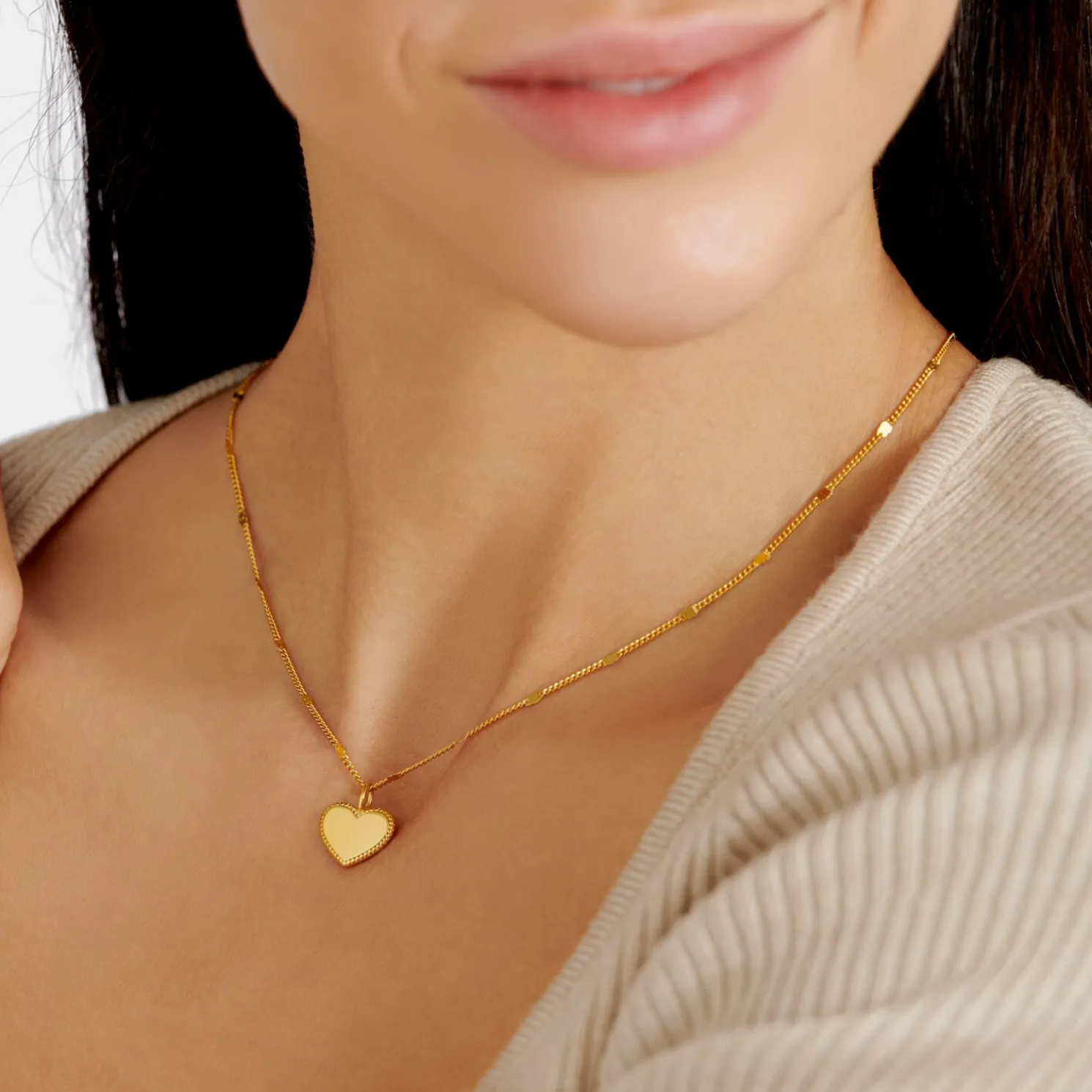 Forever' Waterproof Gold Heart Necklace