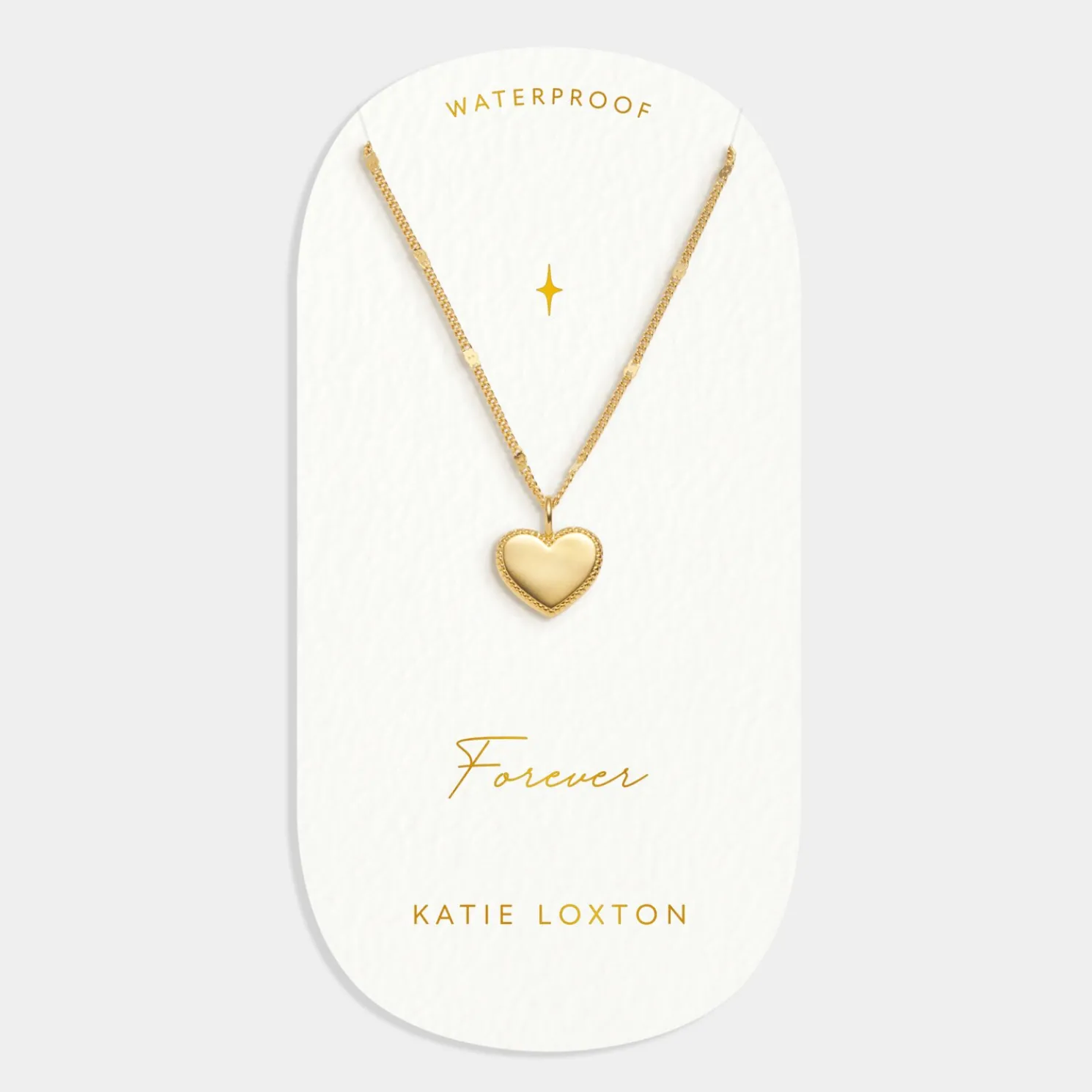Forever' Waterproof Gold Heart Necklace