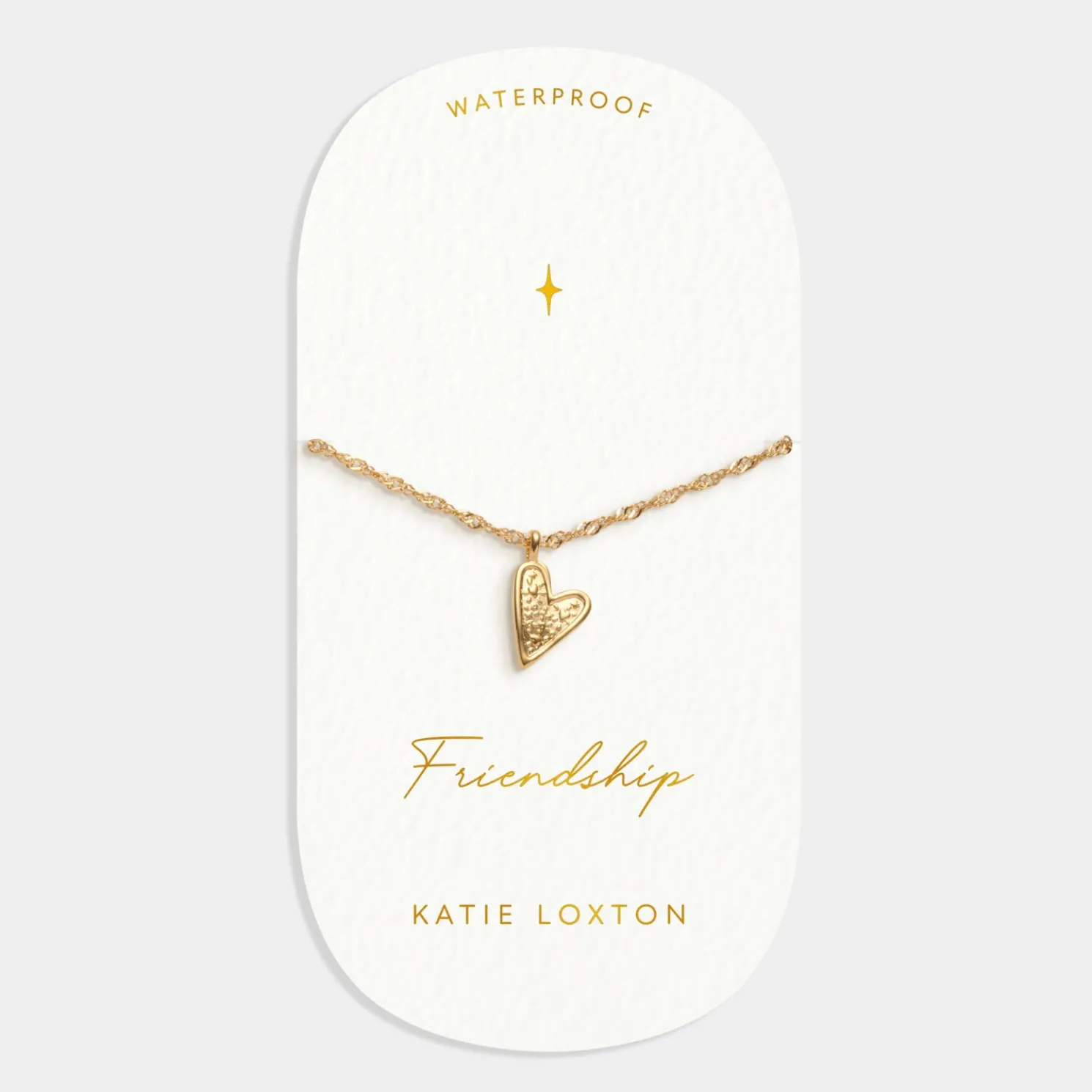 Friendship' Waterproof Gold Heart Bracelet