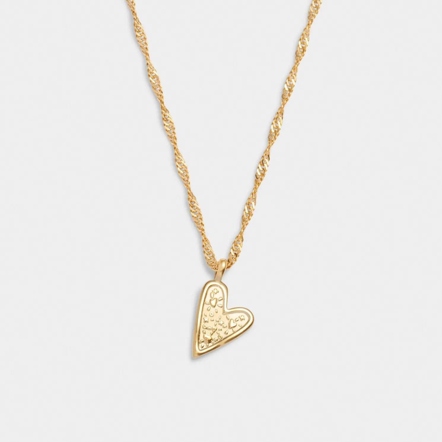 Friendship' Waterproof Gold Heart Necklace