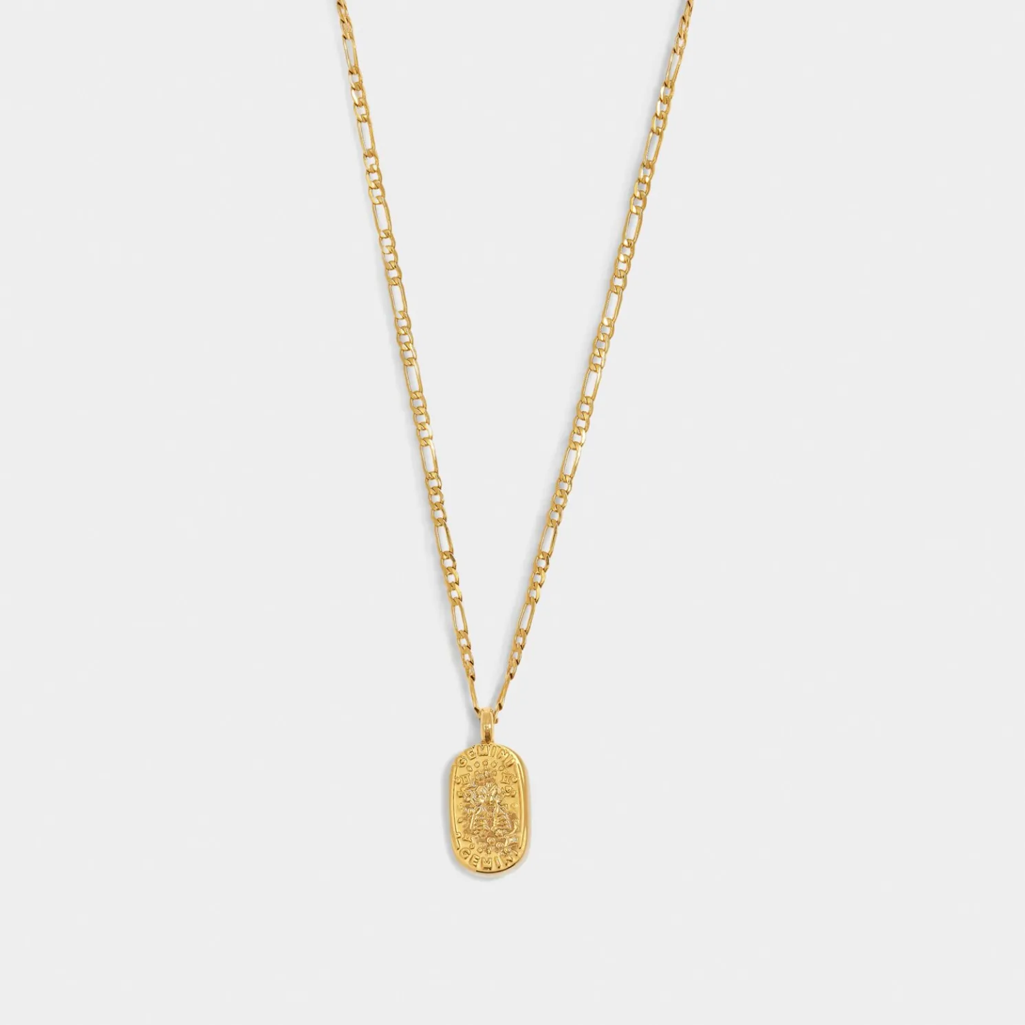 Gemini' Waterproof Gold Zodiac Necklace