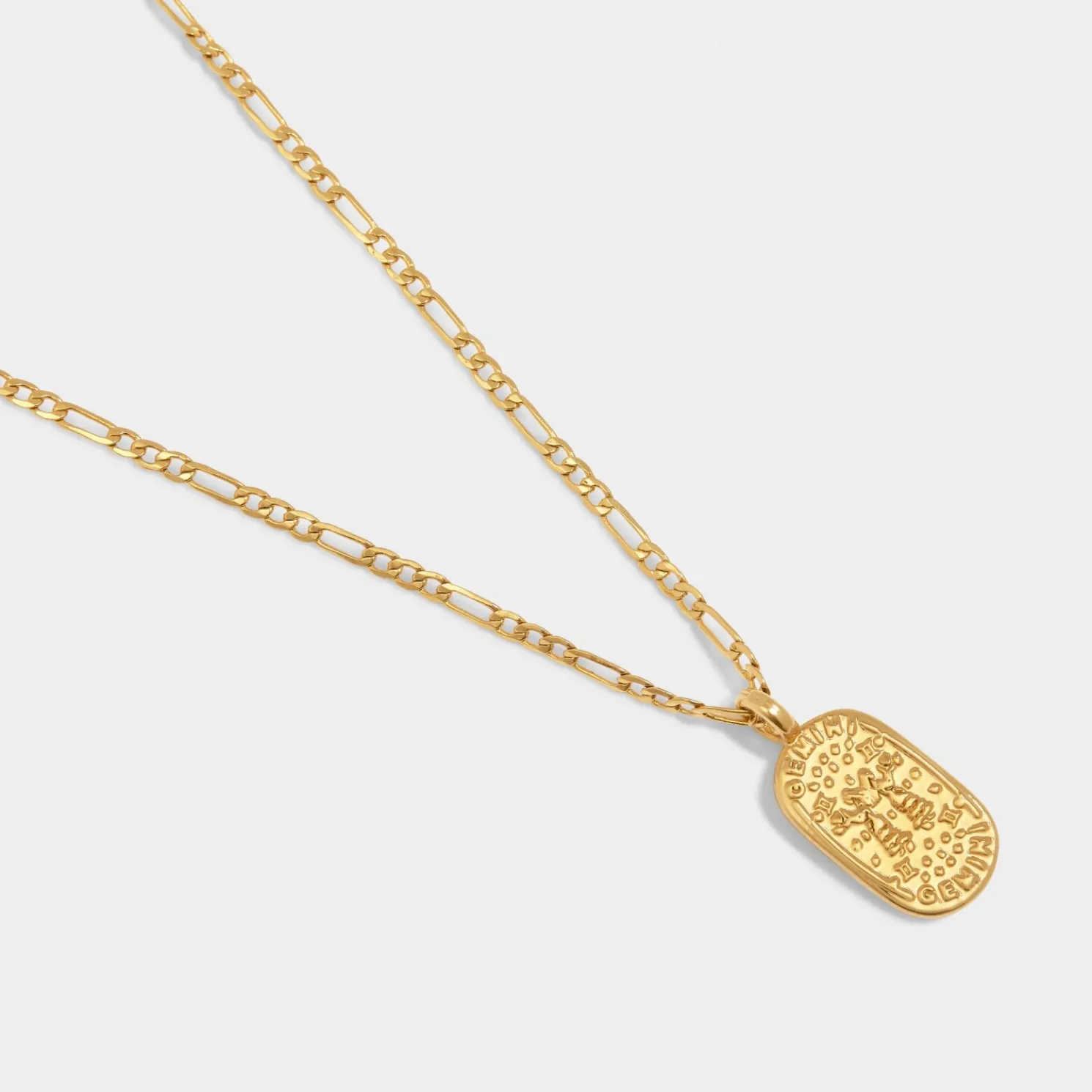 Gemini' Waterproof Gold Zodiac Necklace