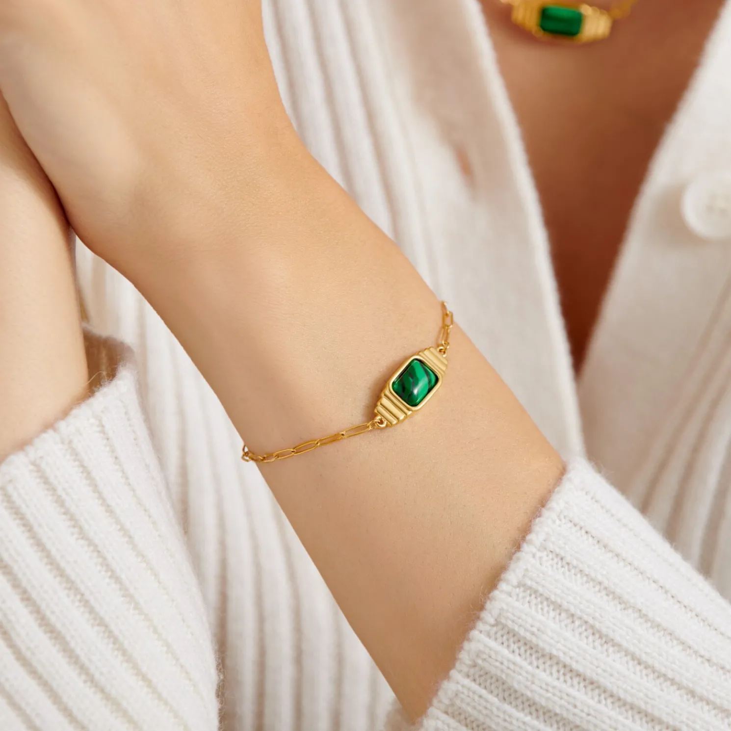 Good Energy' Waterproof Gold Bracelet