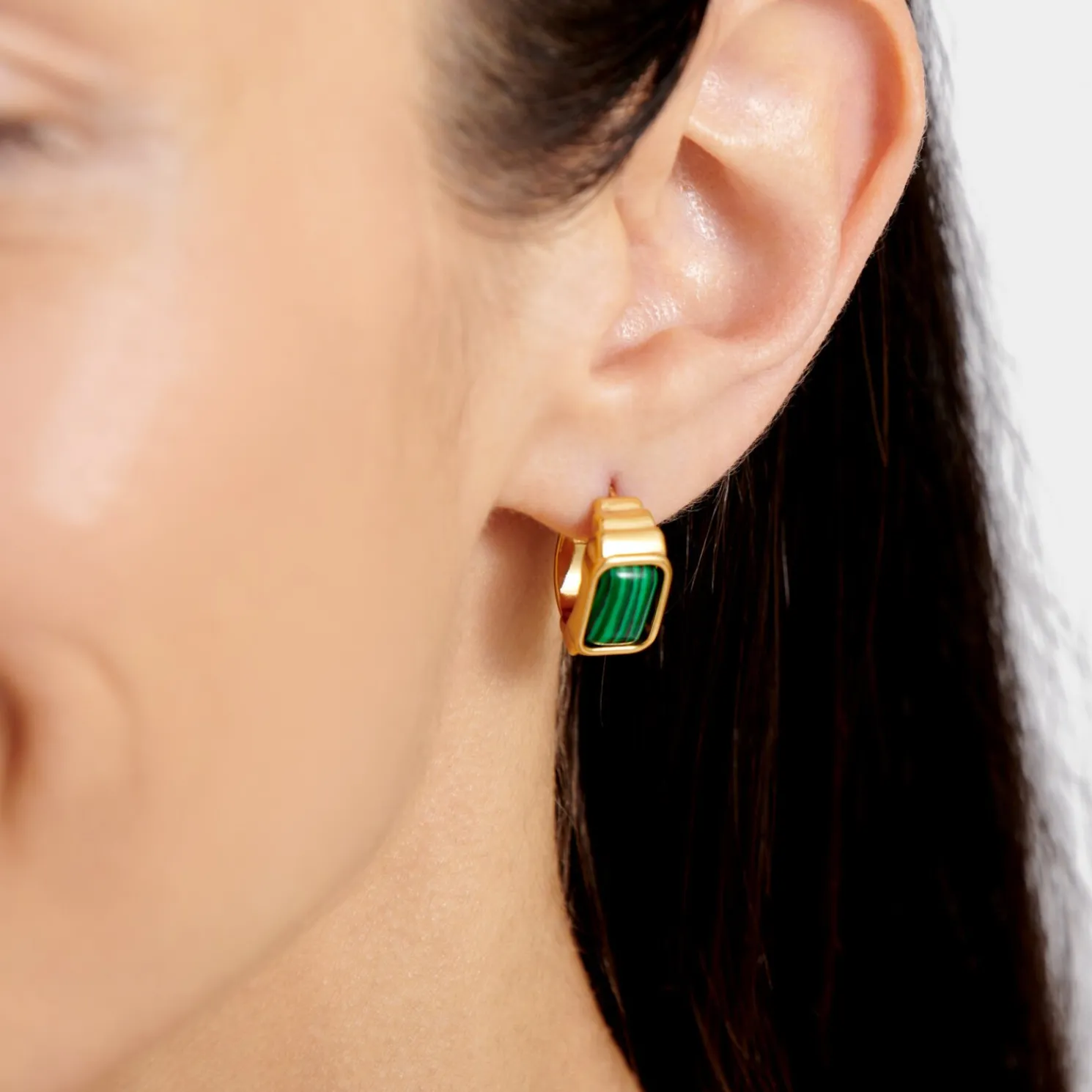 Good Energy' Waterproof Gold Hoop Earrings