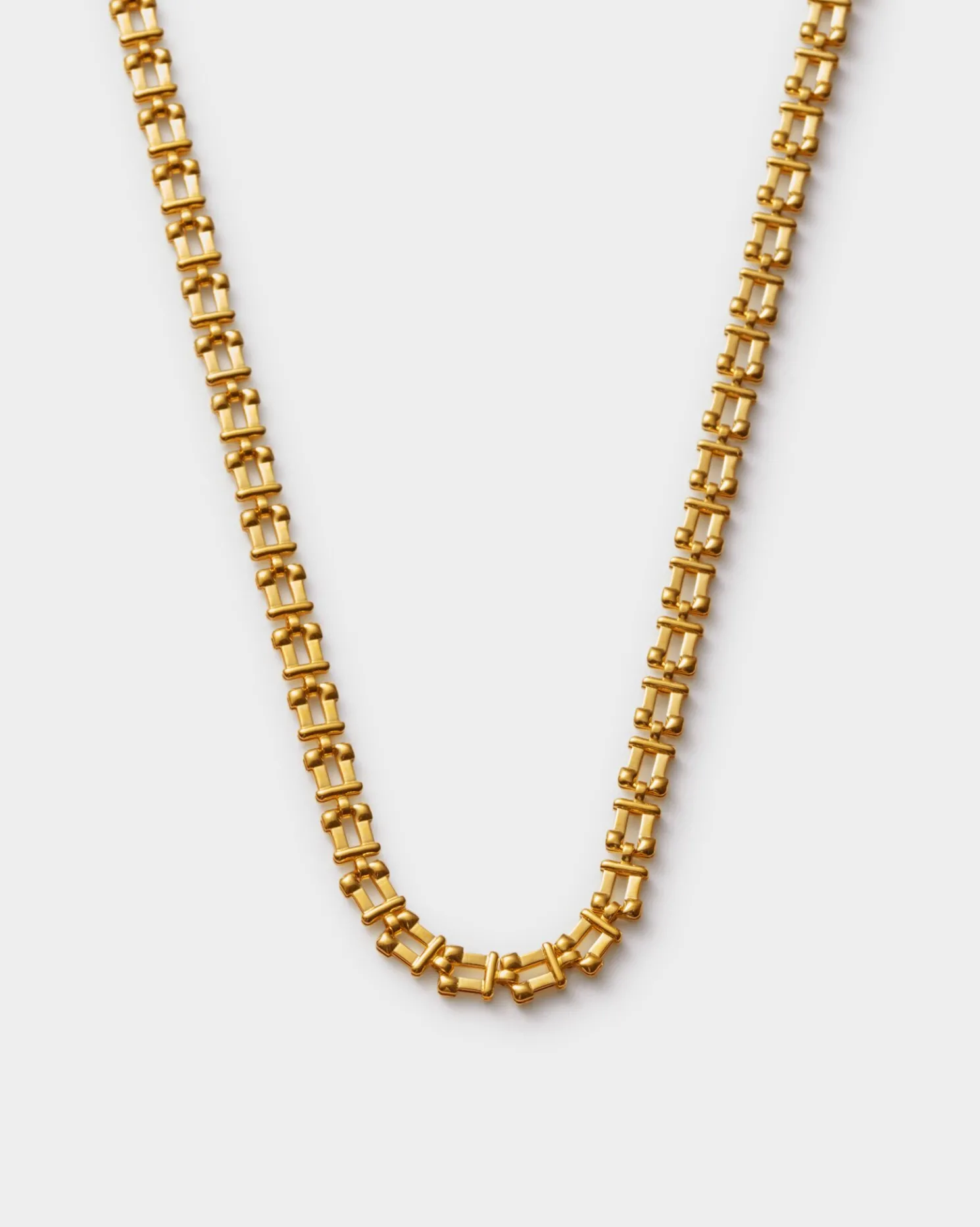 Grecian Waterproof Gold Link Necklace