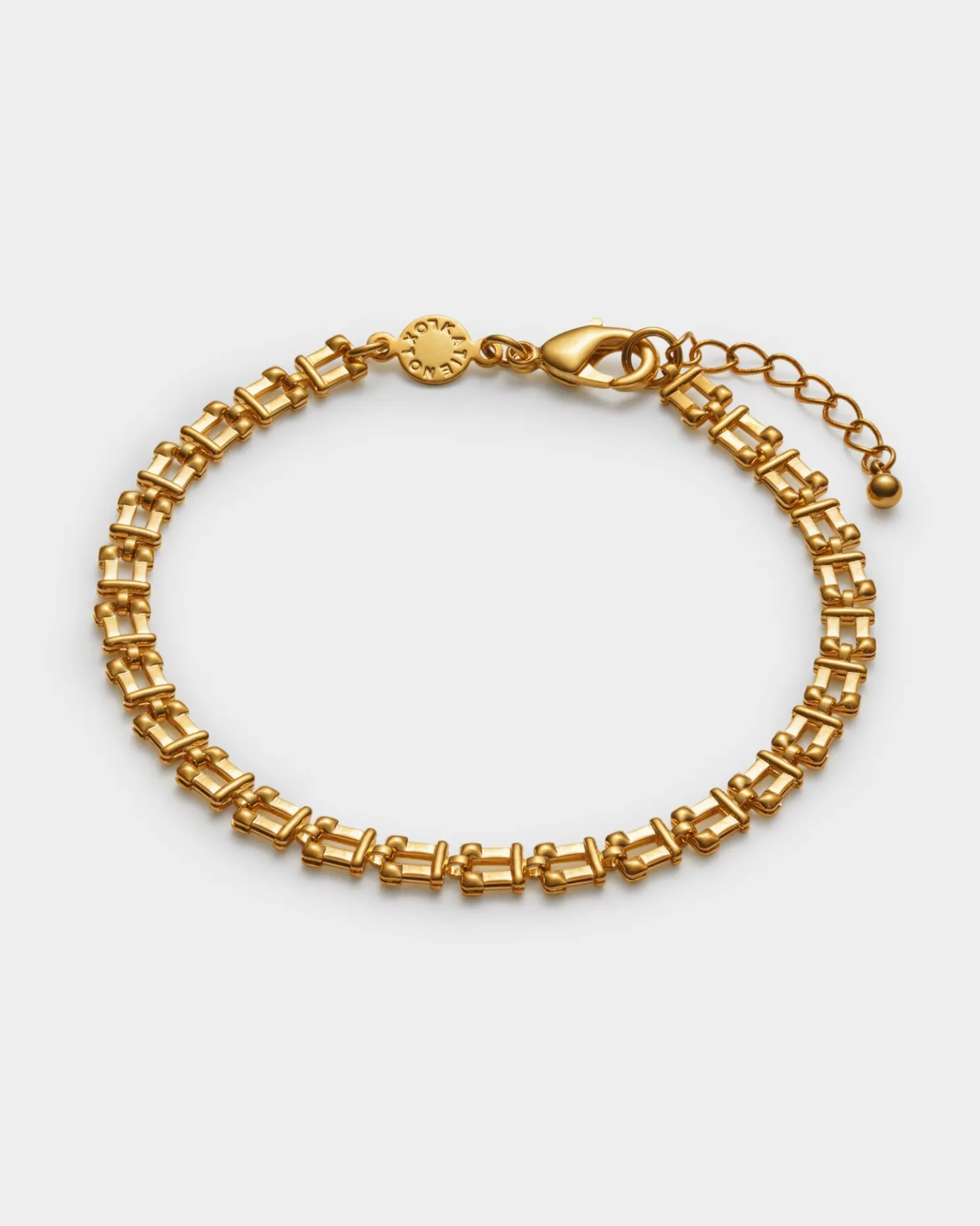 Grecian Waterproof Gold Link Bracelet