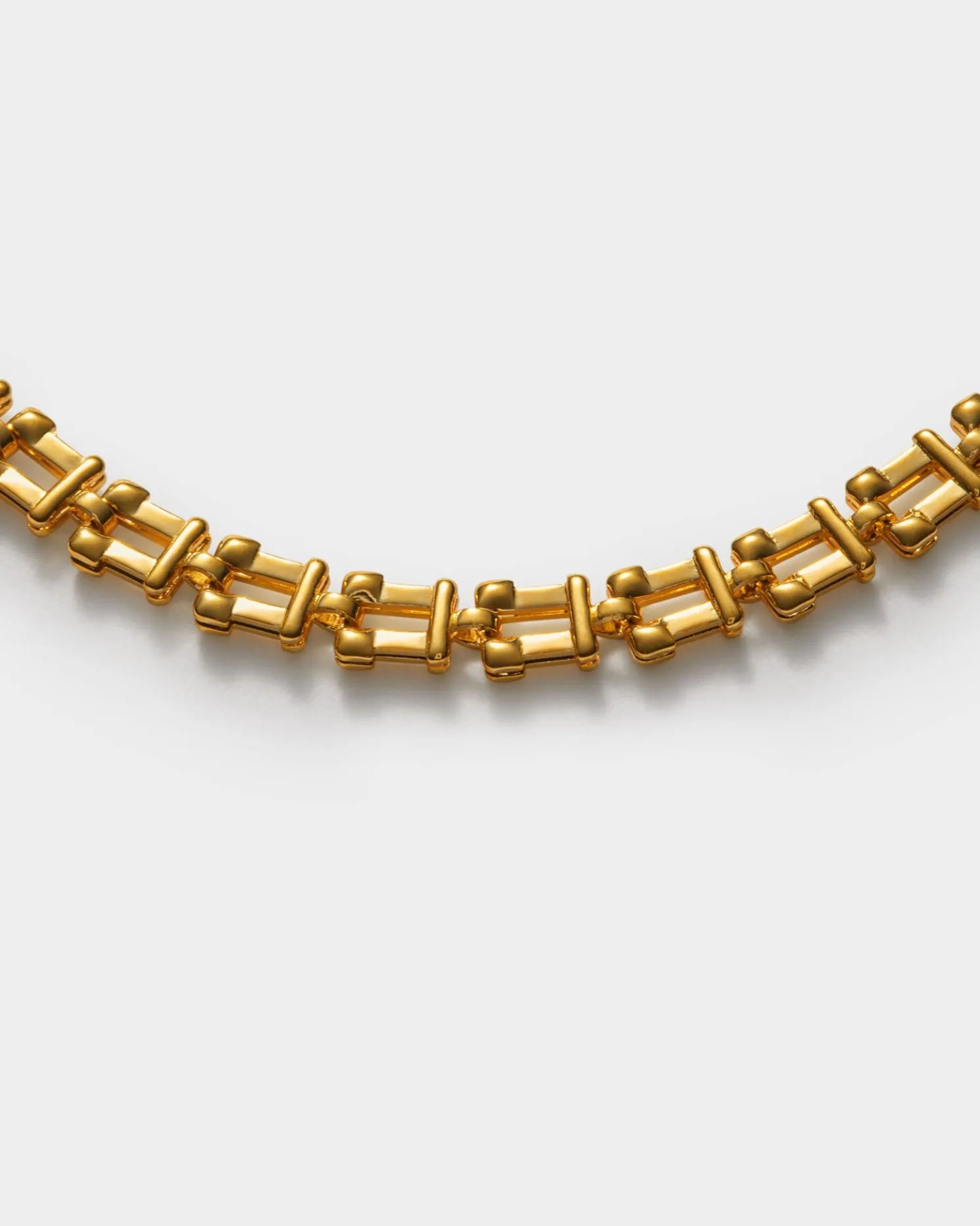 Grecian Waterproof Gold Link Bracelet