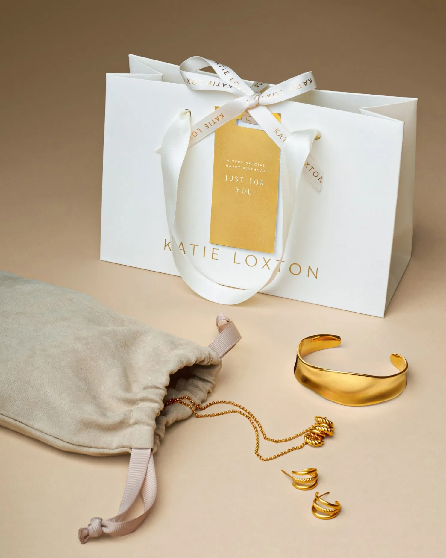 Grecian Waterproof Gold Link Bracelet