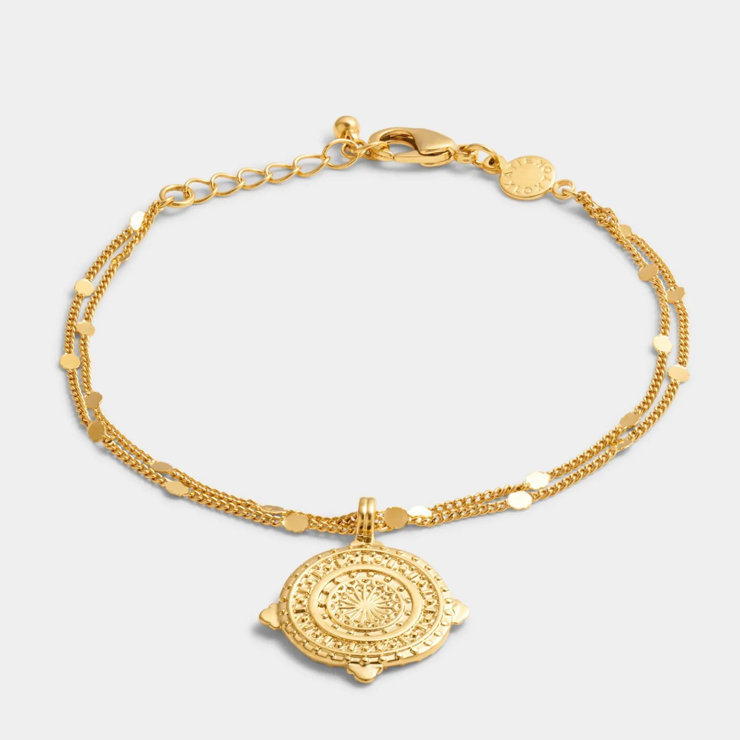 Happiness' Waterproof Gold Antique Coin Bracelet